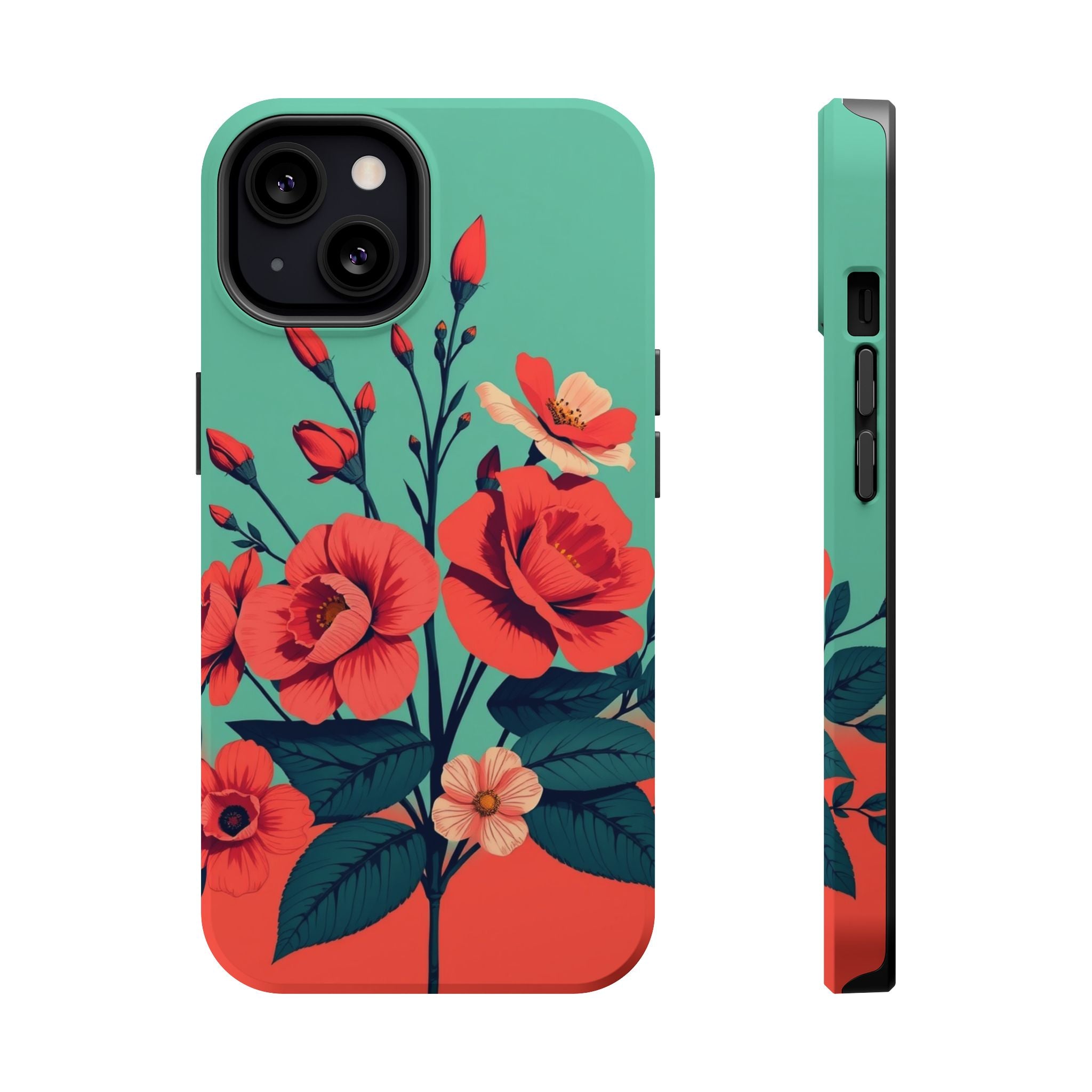 iPhone Pin-up Floral Cinematic Art Bold Modern Everyday Snap Case · iPhone Case