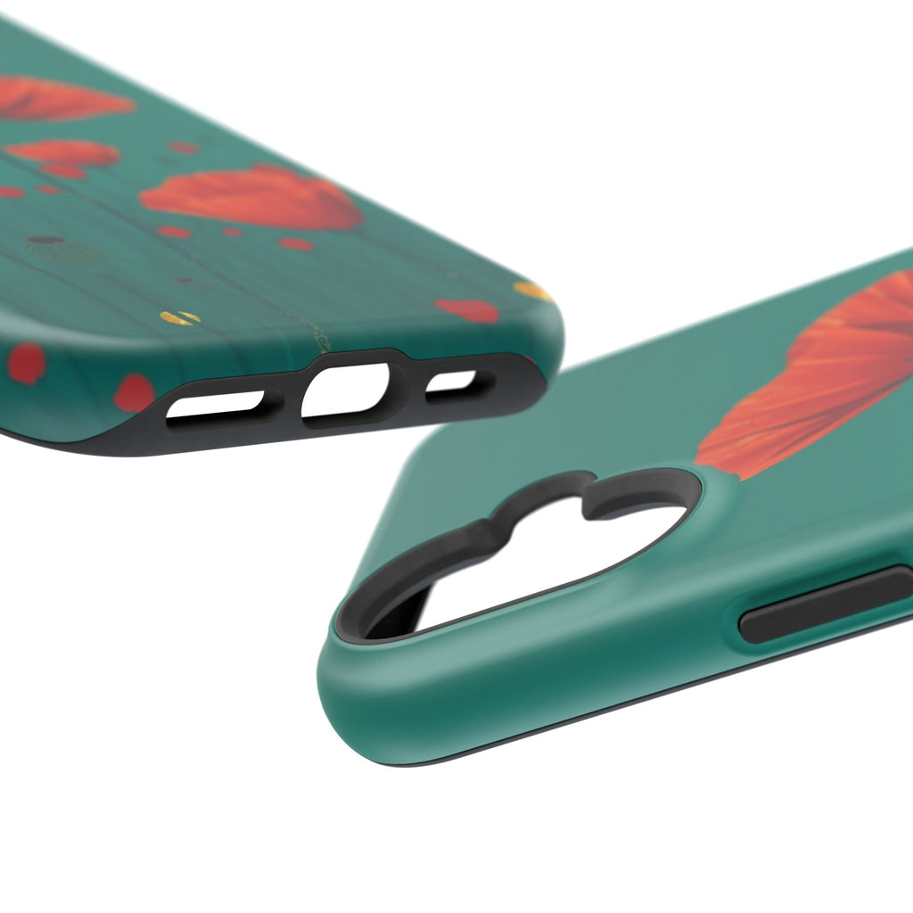 iPhone Earthy Poppy Field Design Bold Modern Everyday Snap Case · iPhone Case