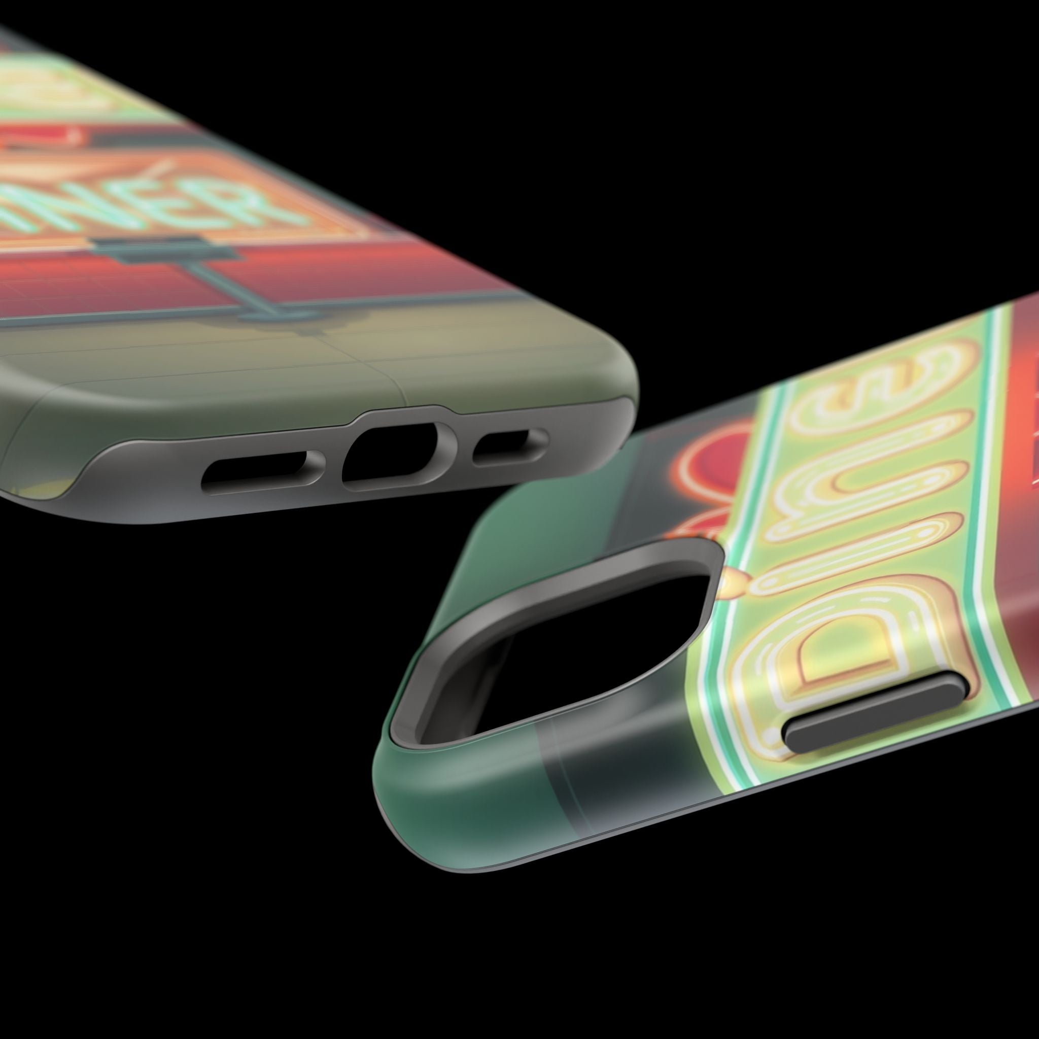 iPhone Neon Diner Sign Mystic Art Bold Modern Everyday Snap Case · iPhone Case
