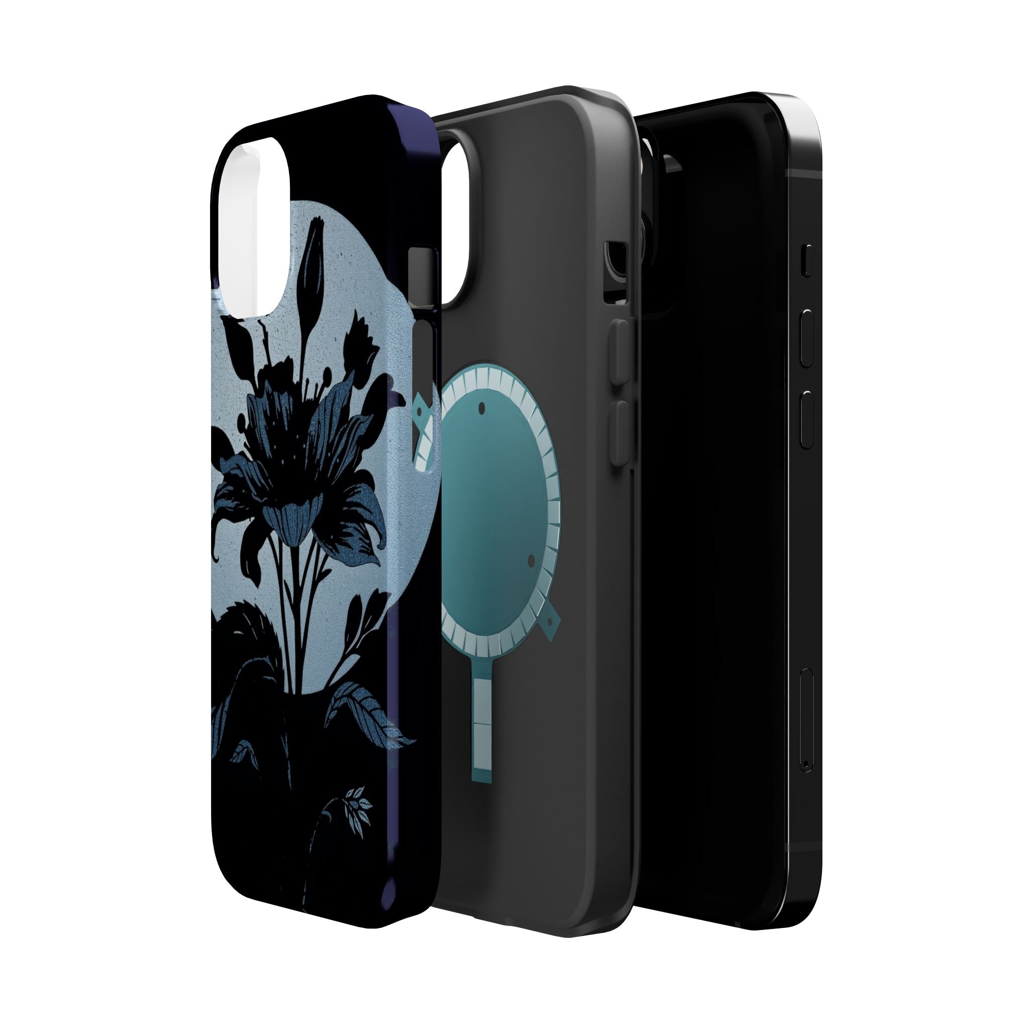 iPhone Radiant Floral Silhouette Design Slim Everyday Designer Case · iPhone Cas