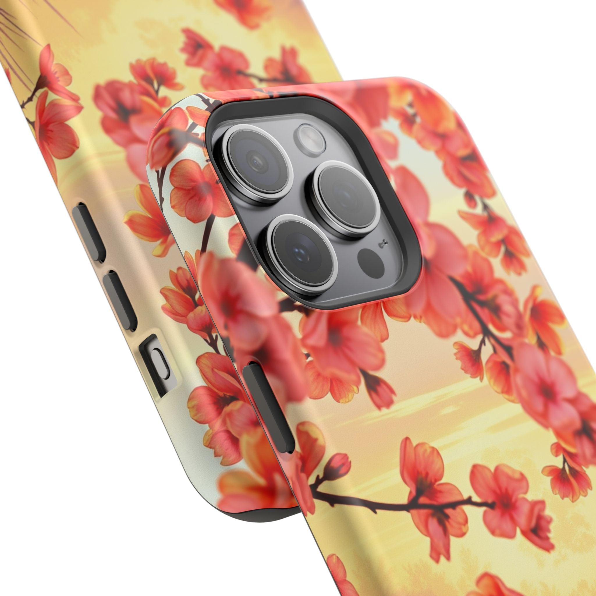 iPhone Sunset Amber And Peach Blossom Trail Slim Snap Cas Carry Case · iPhone Ca
