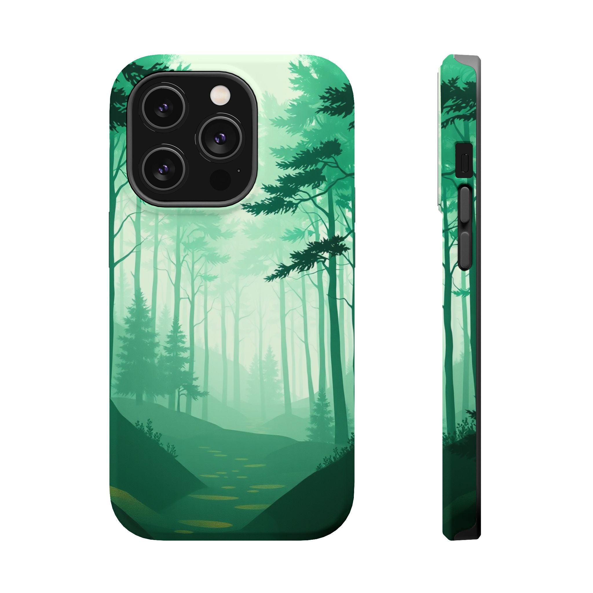 iPhone Earthy Misty Forest Path Design Slim Everyday Designer Case · iPhone Case