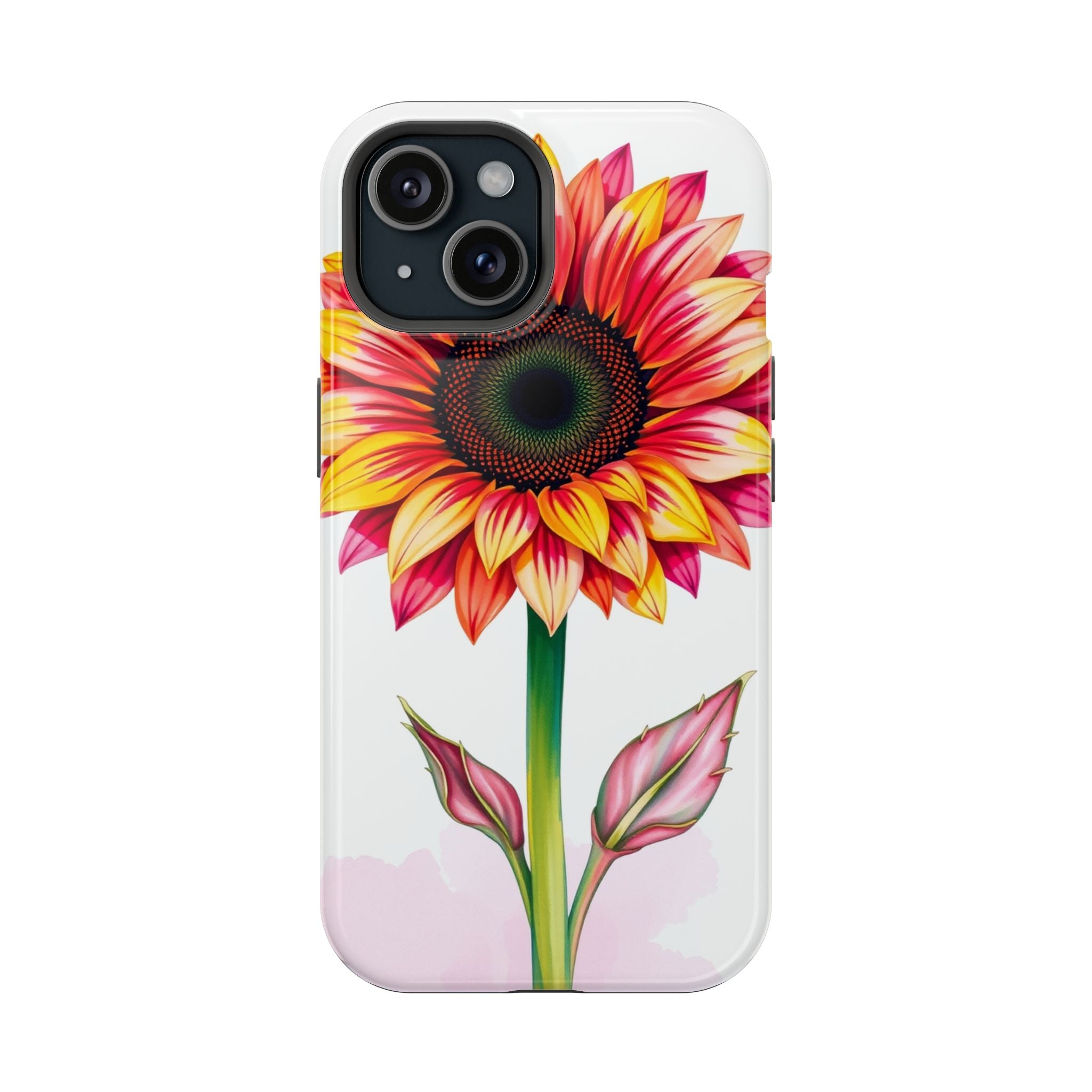 iPhone Sunflower Pop Vibrant Watercolor Slim Snap Case · iPhone Case