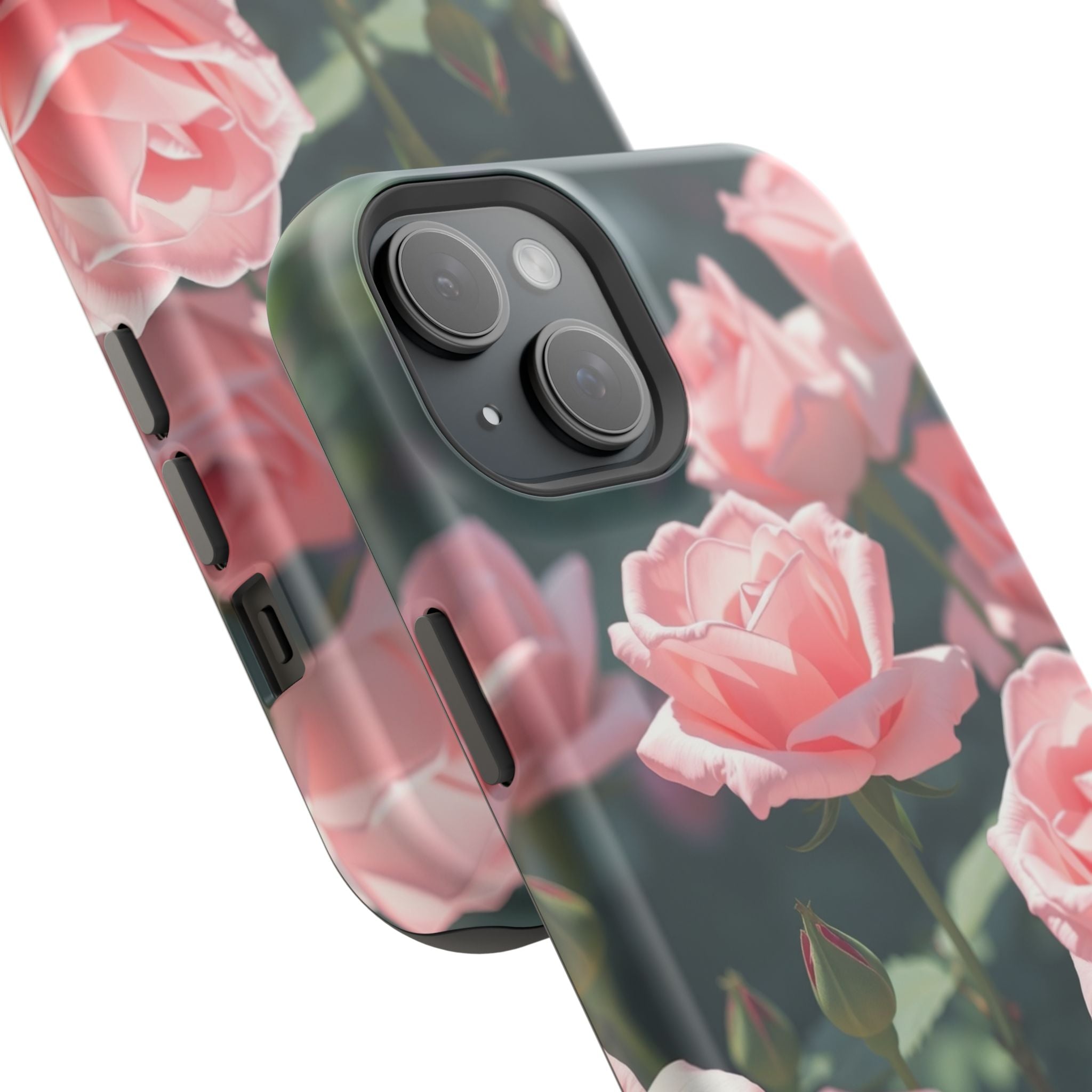 iPhone Mint And Blush Rose Garden Bold Modern Everyday Snap Case · iPhone Case