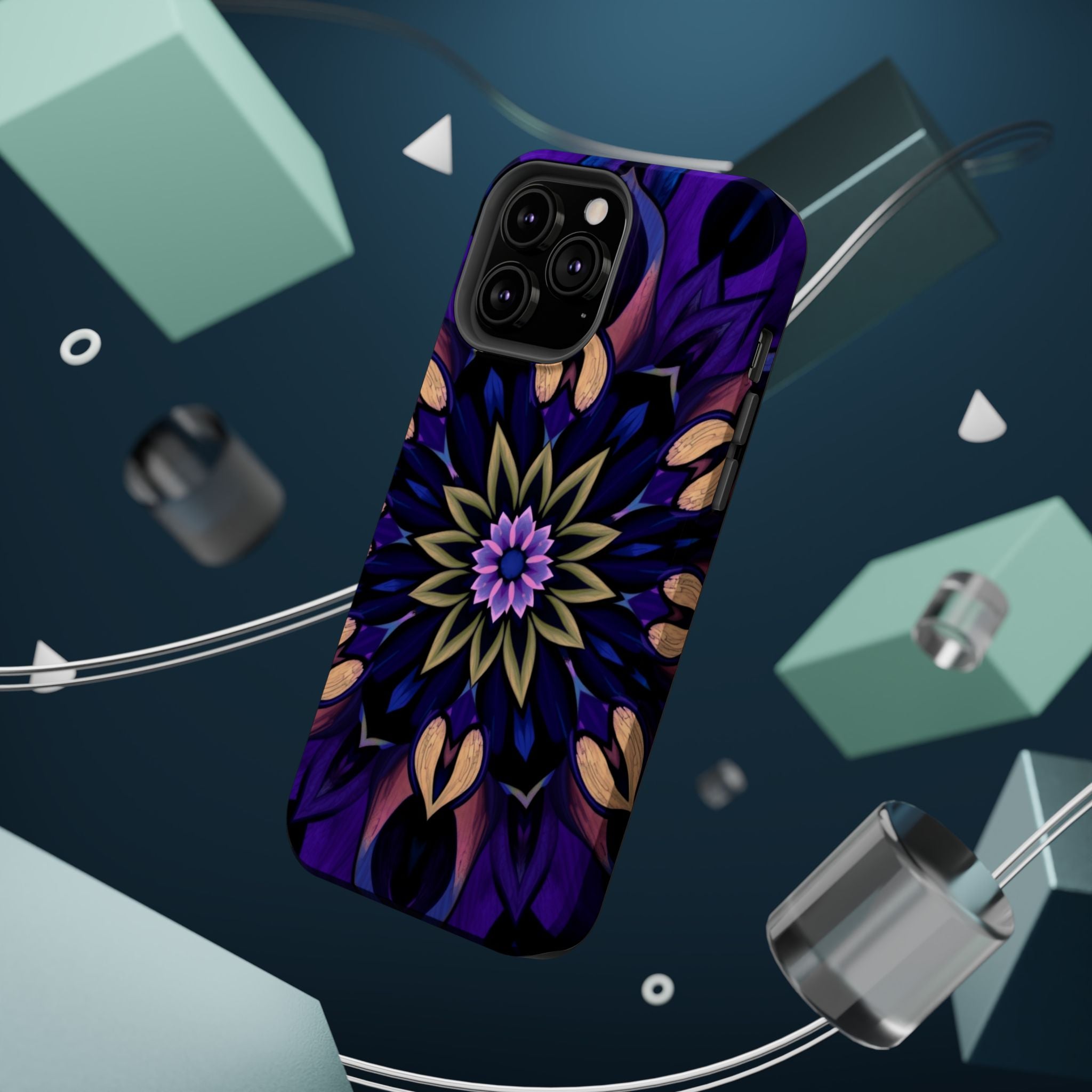 iPhone Floral Mandala Mystic Art Bold Modern Everyday Snap Case · iPhone Case