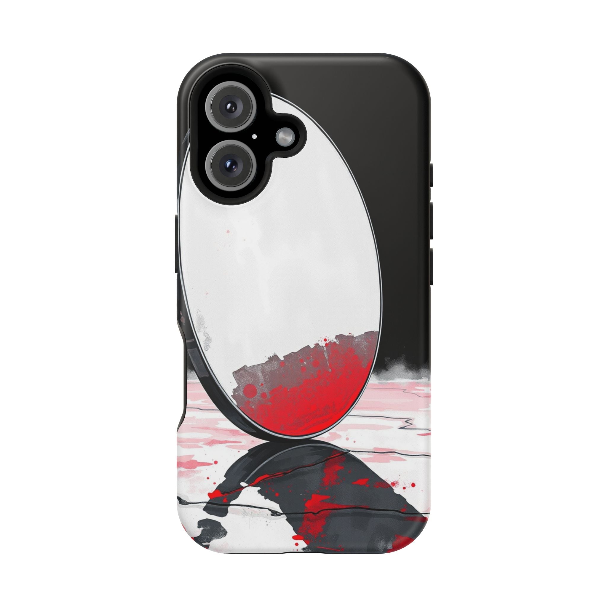 iPhone Earthy Salt Flat Mirror Design Slim Everyday Designer Case · iPhone Case