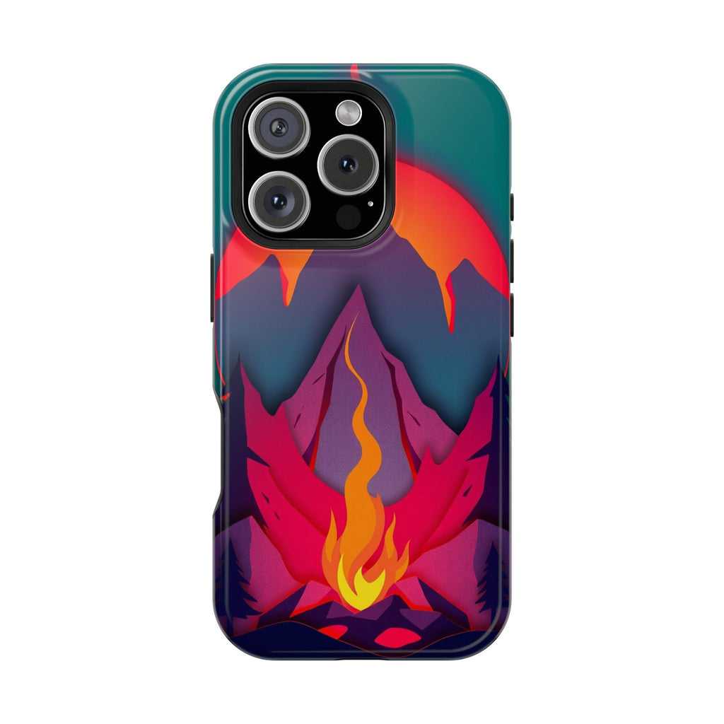 iPhone Cyan And Magenta Wildfire Glow Slim Everyday iPhone 12 Designer · iPhone