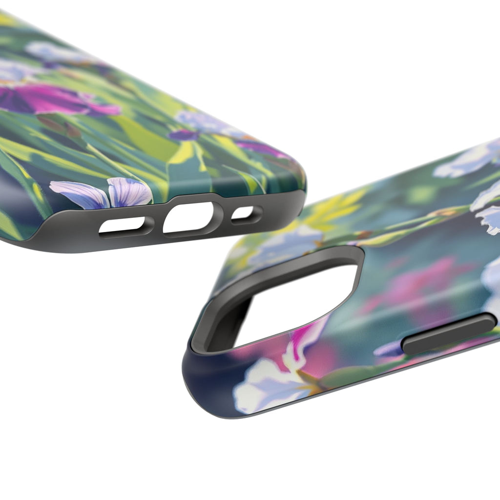 iPhone Vibrant Iris Garden Design Bold Modern Everyday Snap Case · iPhone Case