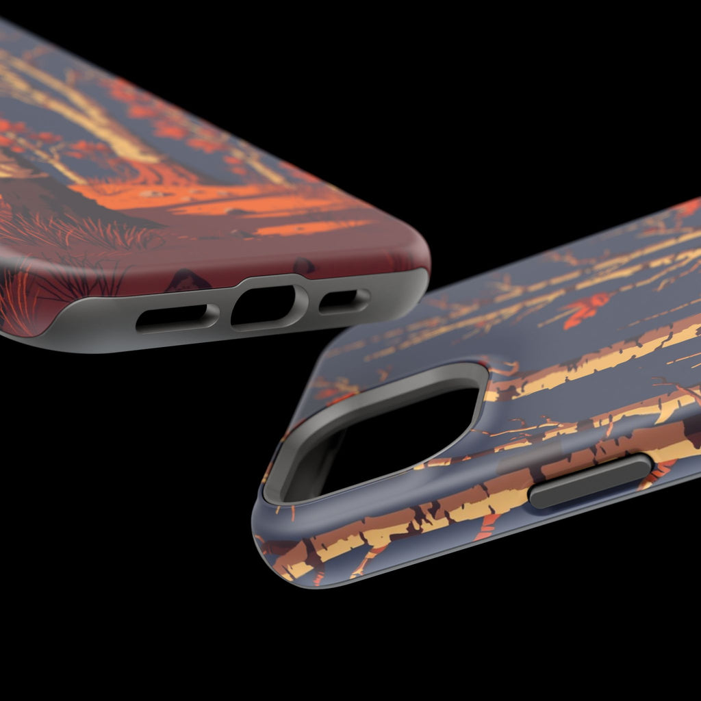 iPhone Birch Grove Pixel Art -Bit Bold Modern Everyday Snap Case · iPhone Case