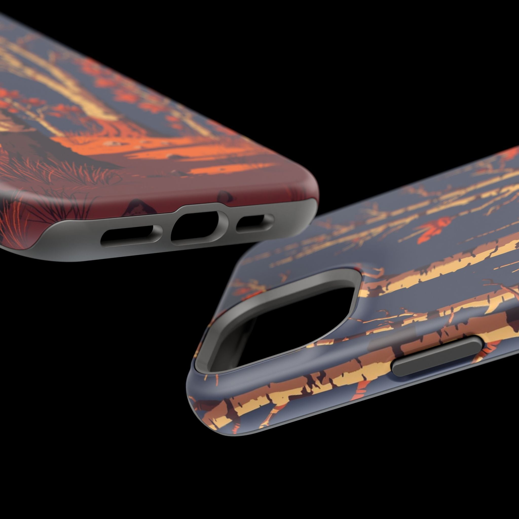 iPhone Birch Grove Pixel Art -Bit Bold Modern Everyday Snap Case · iPhone Case