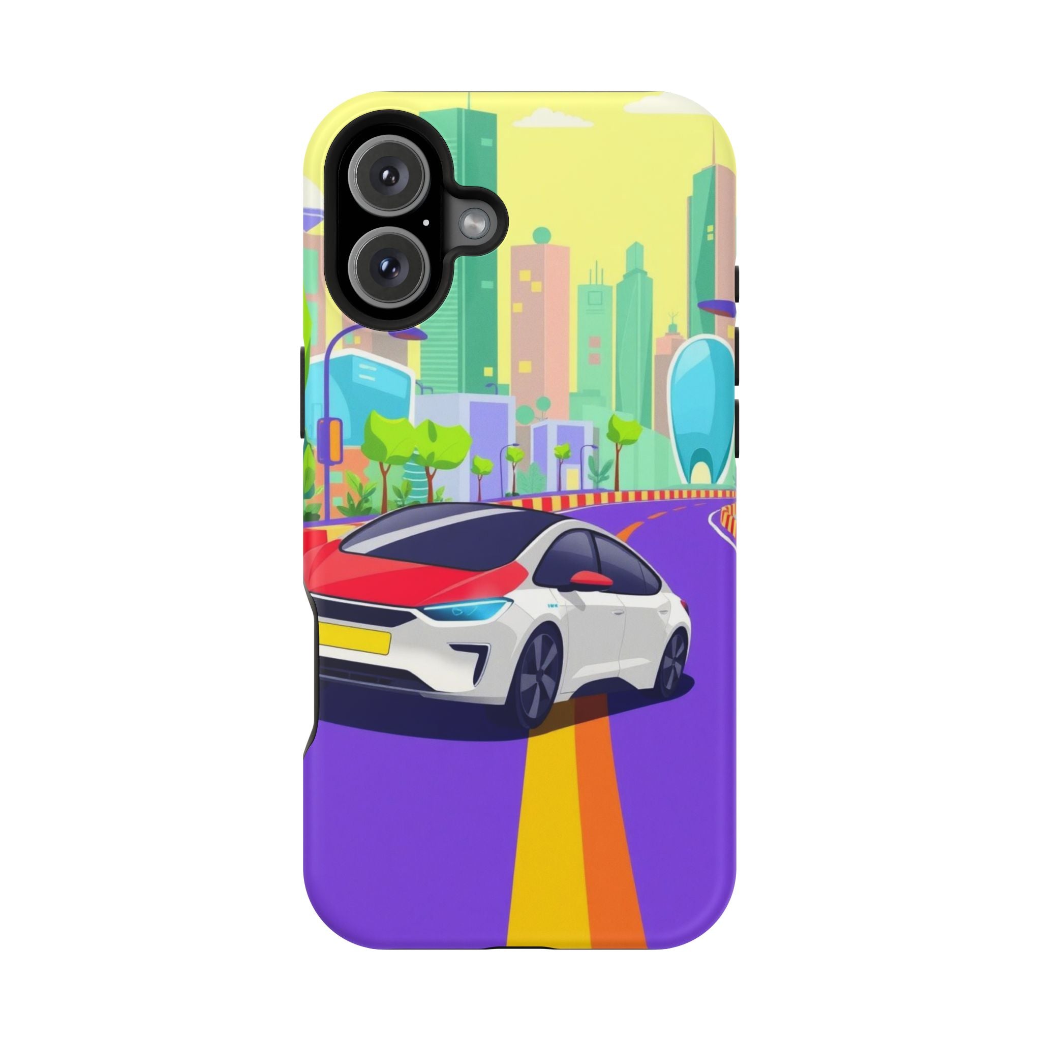 iPhone Electric Car Future Kids Fun Phone Case Gift Slim Snap Case · iPhone Case