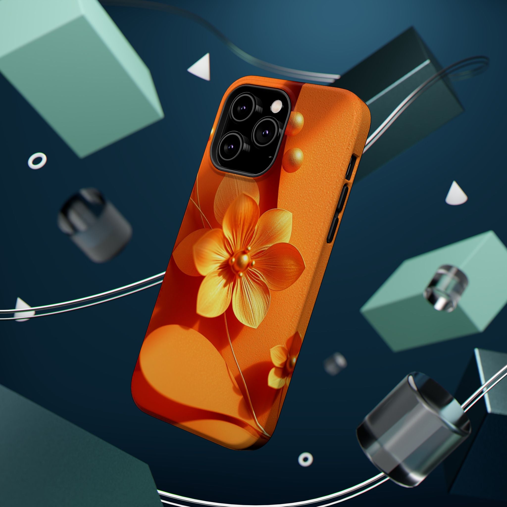 iPhone Floral Geometric Gold Foil Luxury Slim Everyday iPhone Designer · iPhone