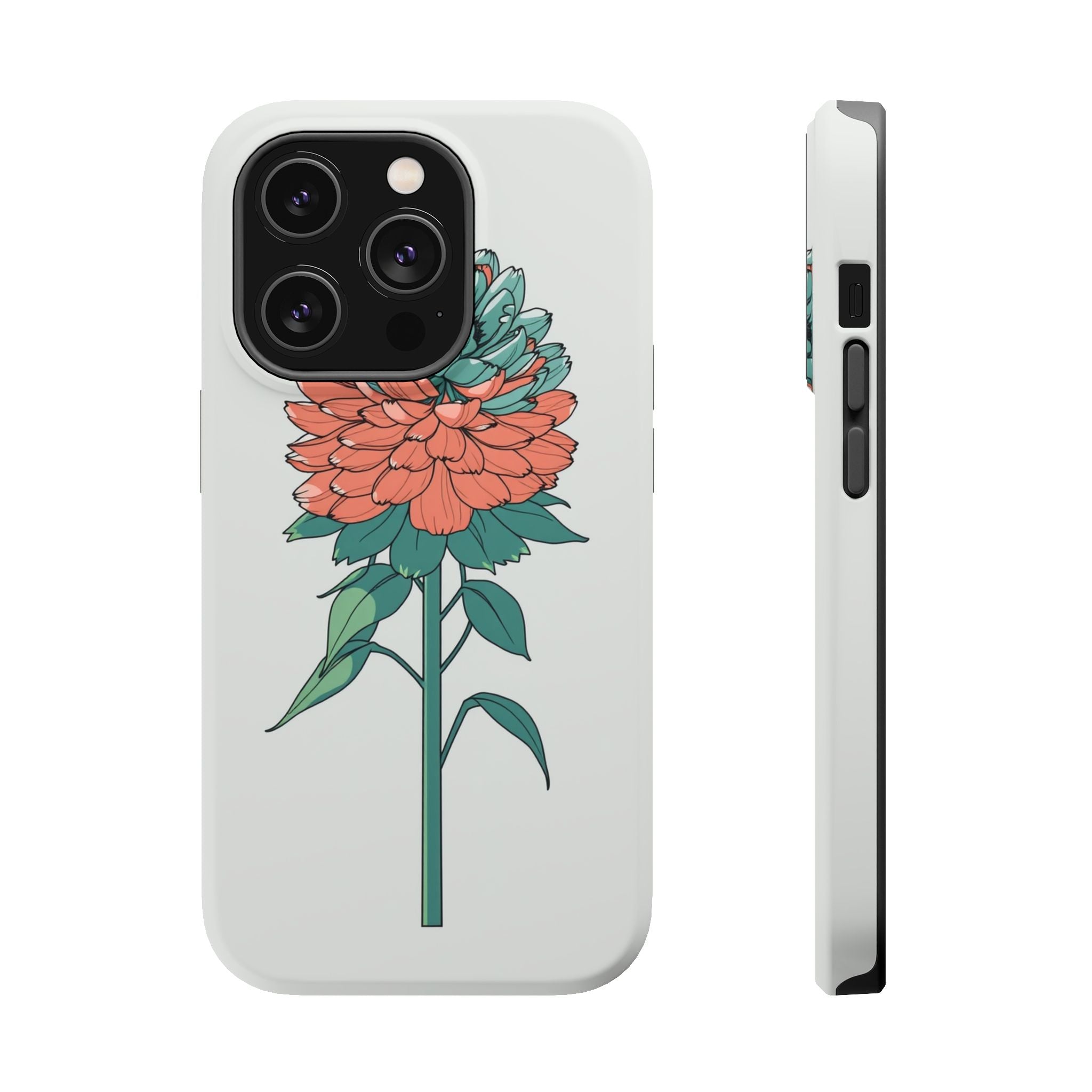 iPhone Serene Ranunculus Stack Design Slim Everyday Designer Case · iPhone Case