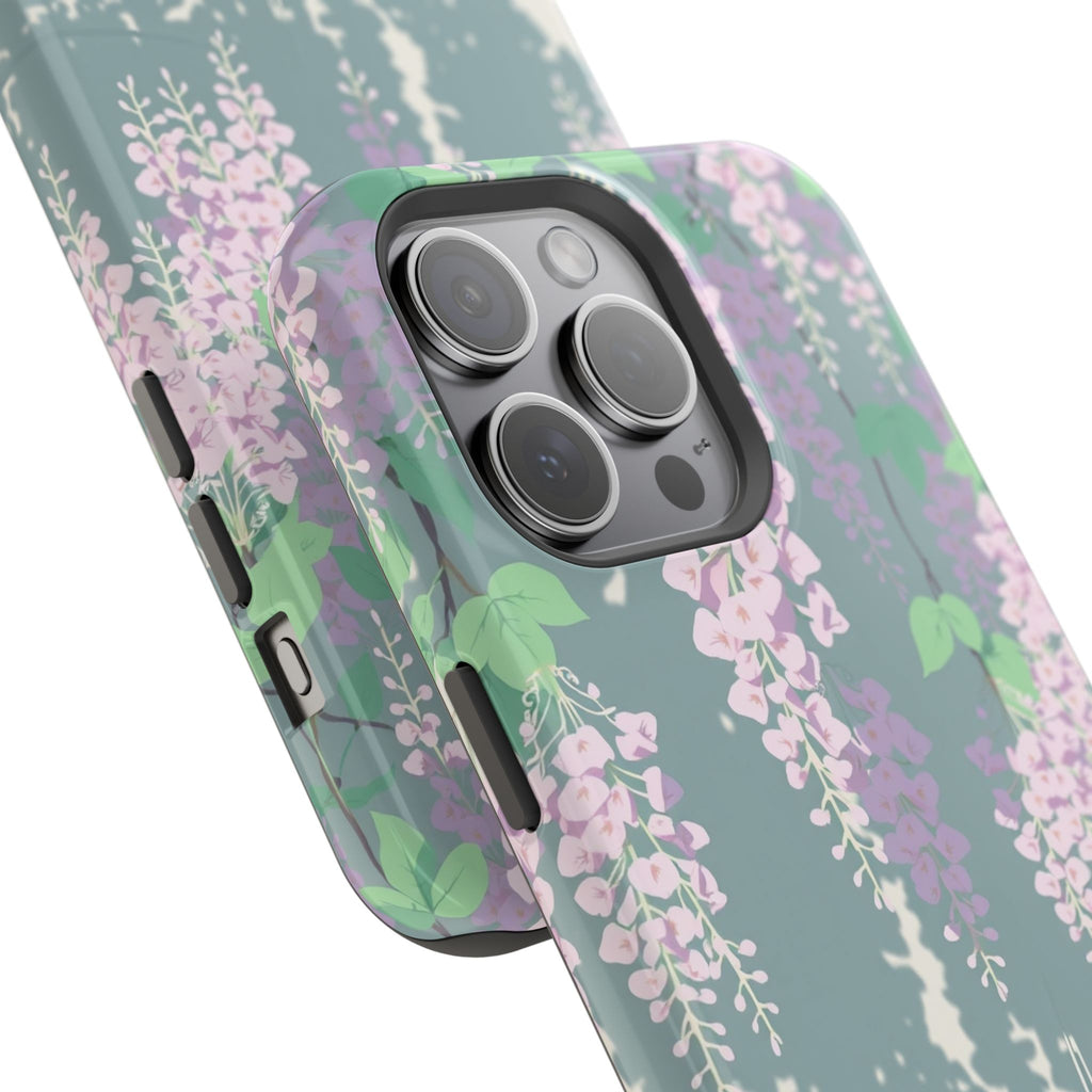 iPhone Dreamy Wisteria Cascade Design Slim Everyday Designer Case · iPhone Case