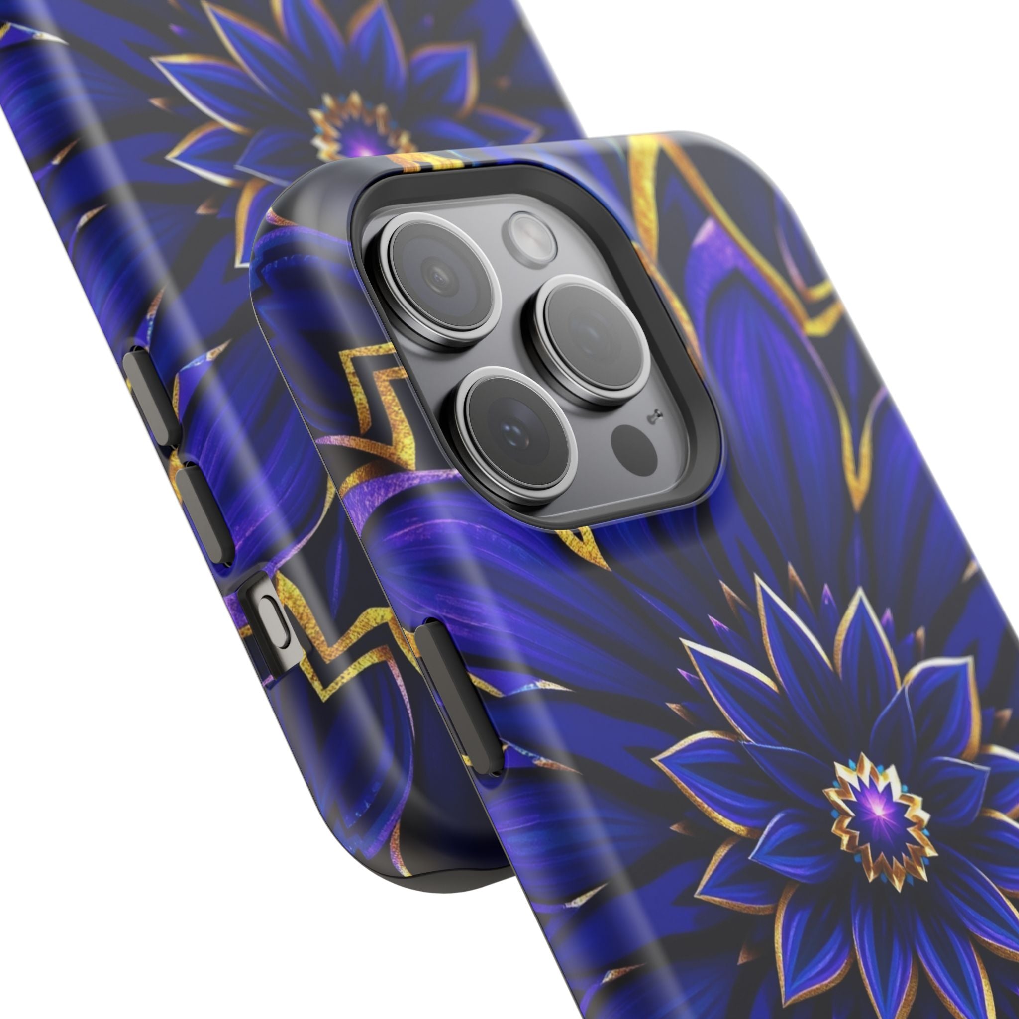 iPhone Floral Mandala Electric Art 14 Slim Everyday Designer Case · iPhone Case