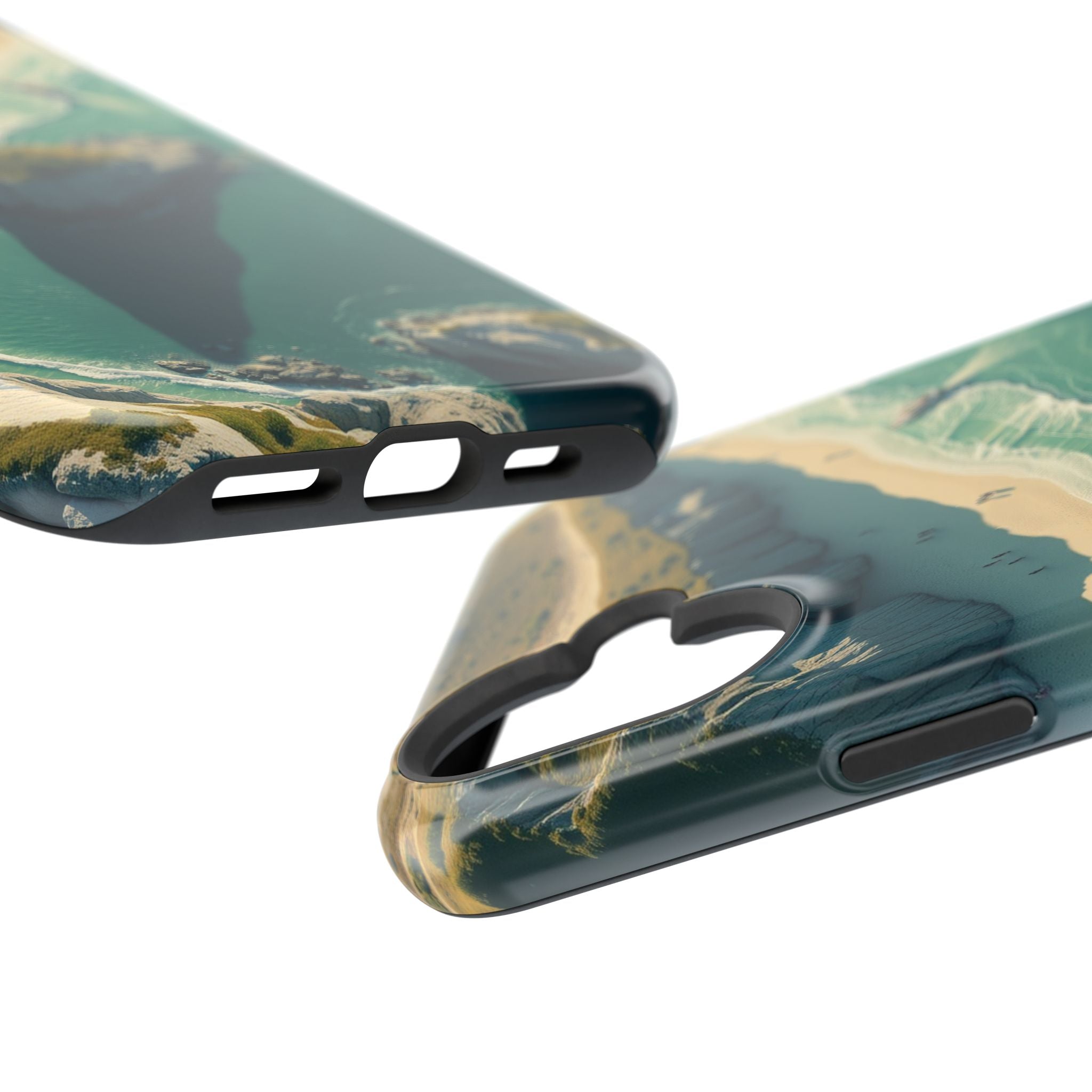 iPhone Sage And Ivory Shoreline Aerial Slim Everyday Designer Case · iPhone Case