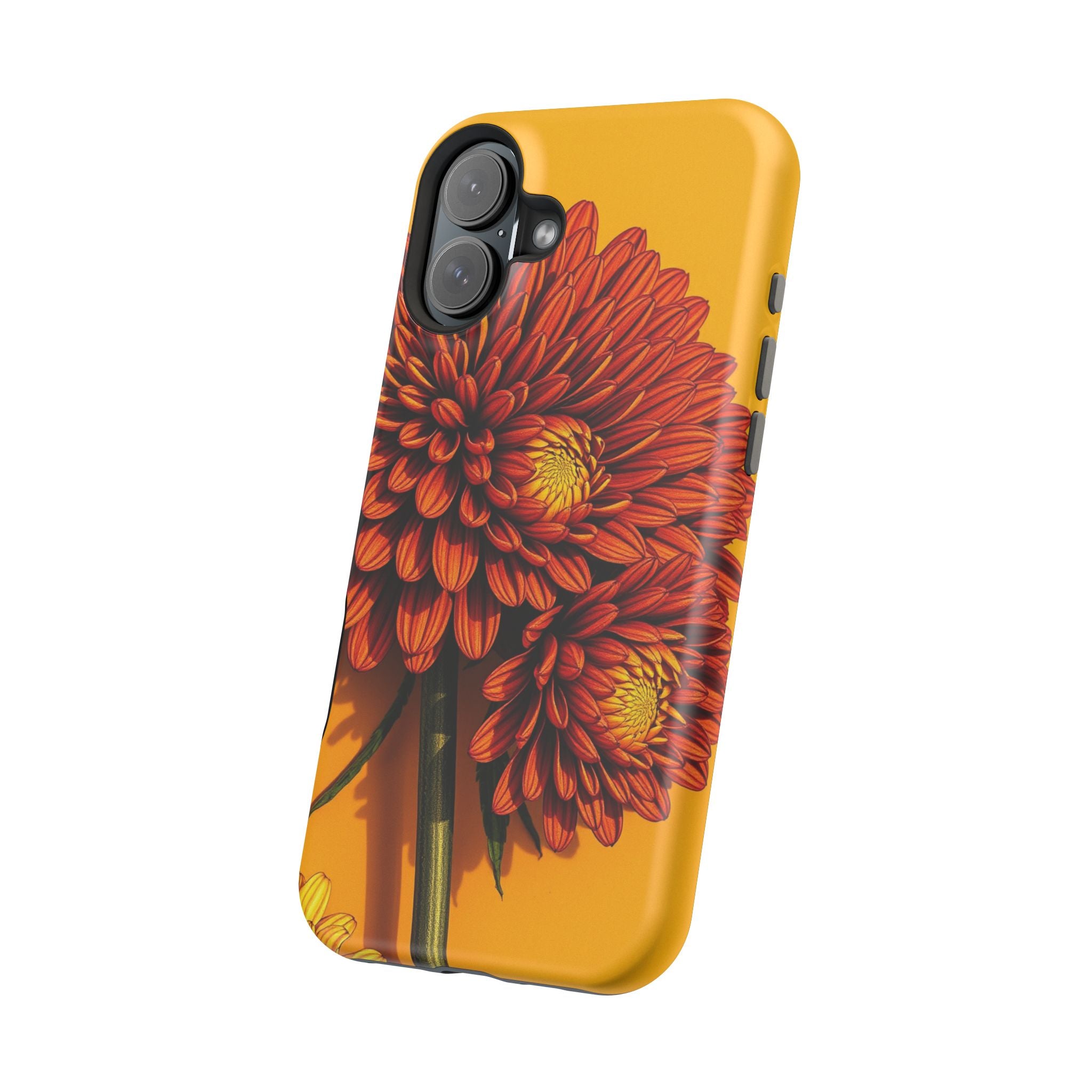 iPhone Mustard And Rust Ranunculus Stack Slim Everyday iPhone 14 · iPhone Case