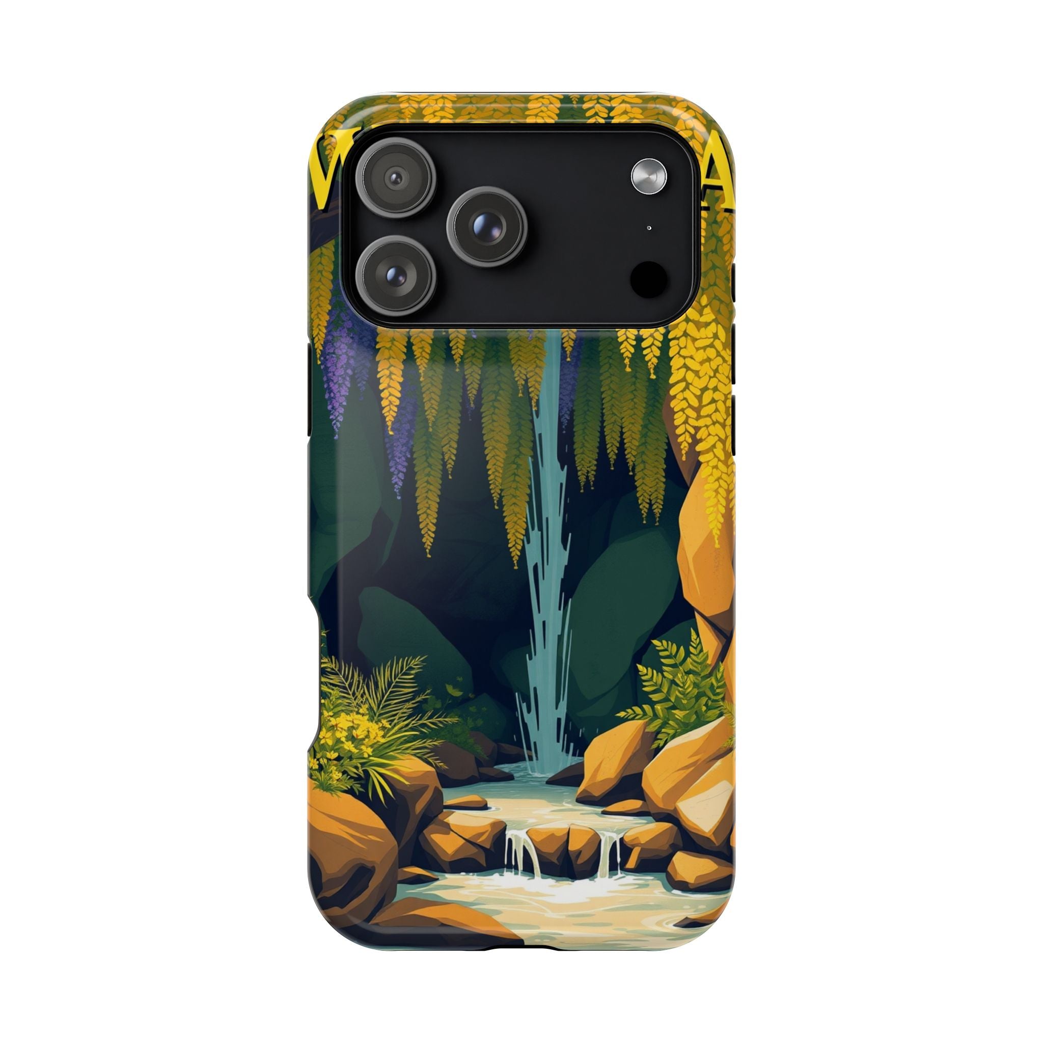iPhone Wisteria Cascade Vintage Retro Poster Slim iPhone Everyday · iPhone Case