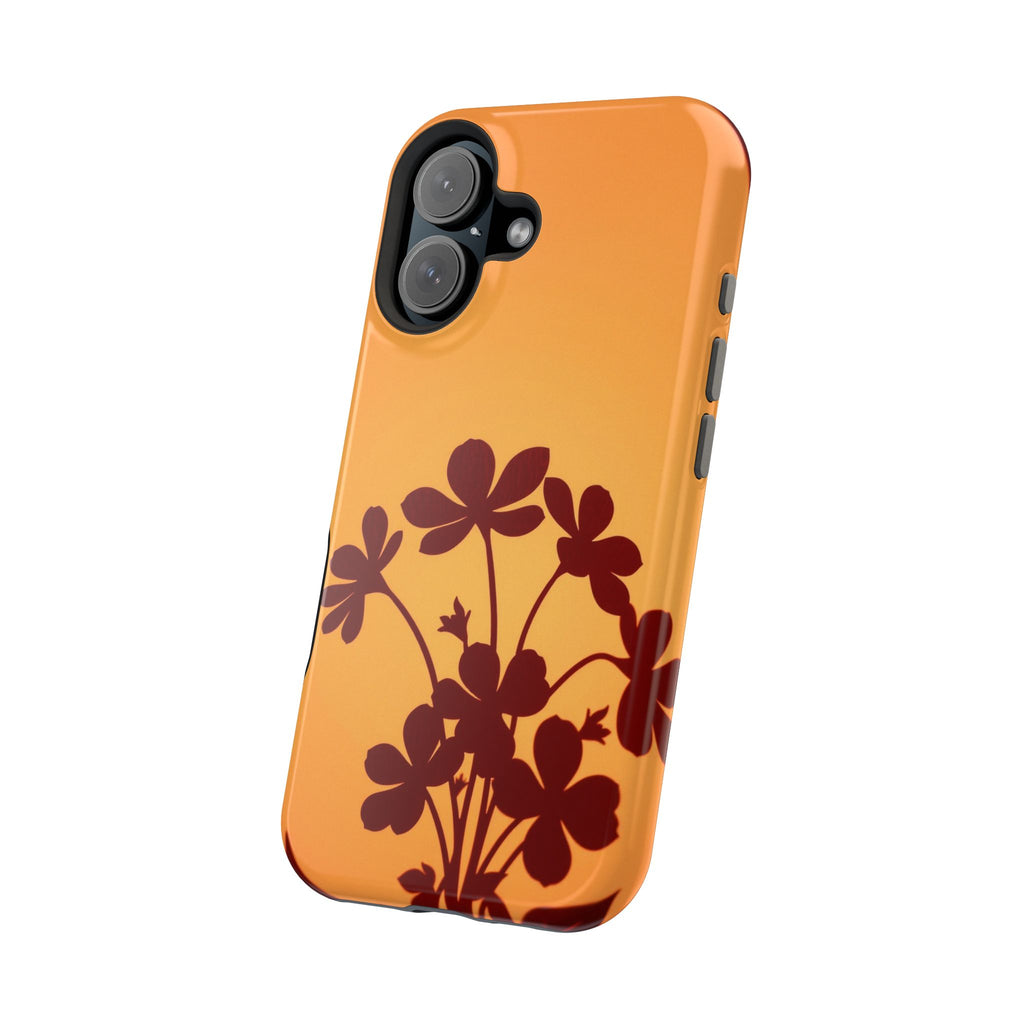 iPhone Floral Silhouette Electric Art Slim Everyday Designer Case · iPhone Case