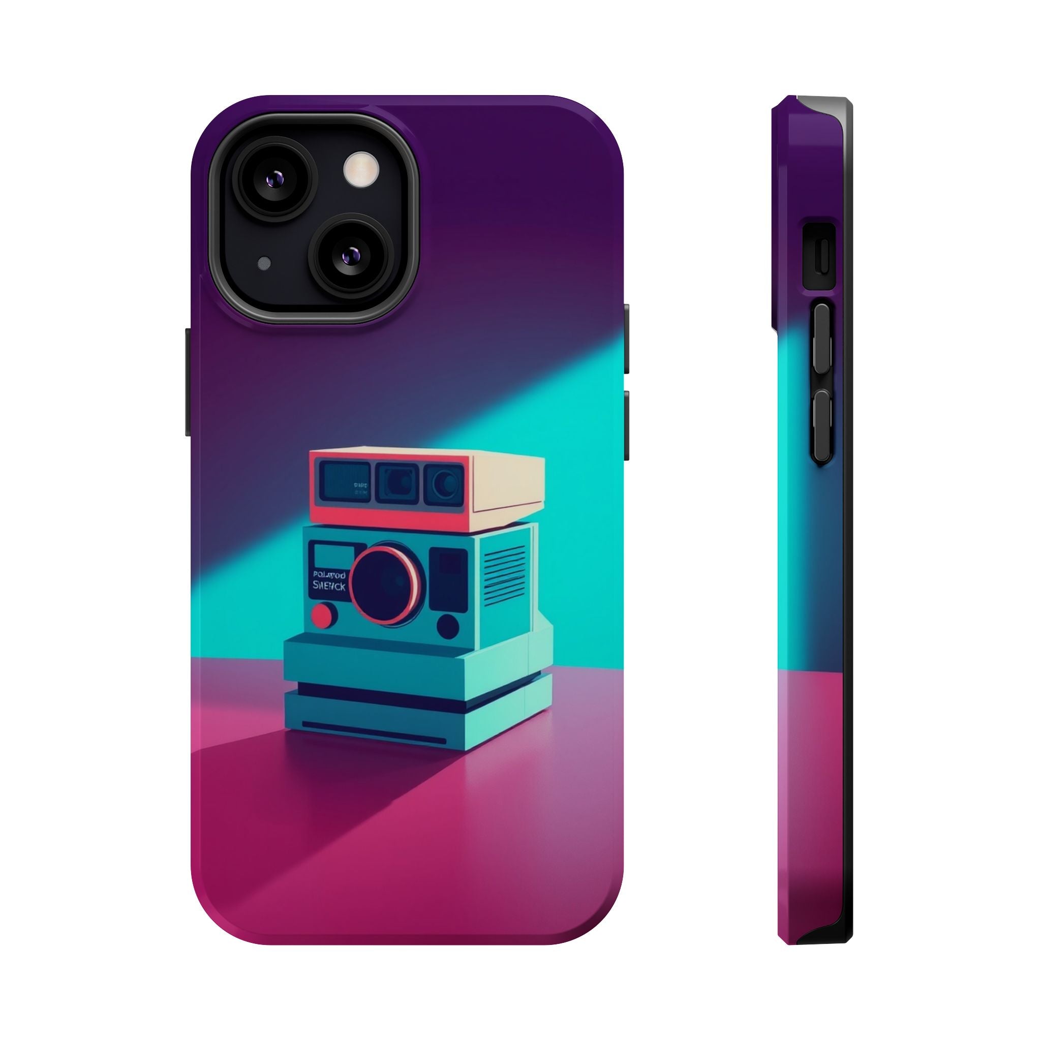 iPhone Polaroid Stack Memory Pop Art Bold Slim Everyday Designer Case · iPhone C