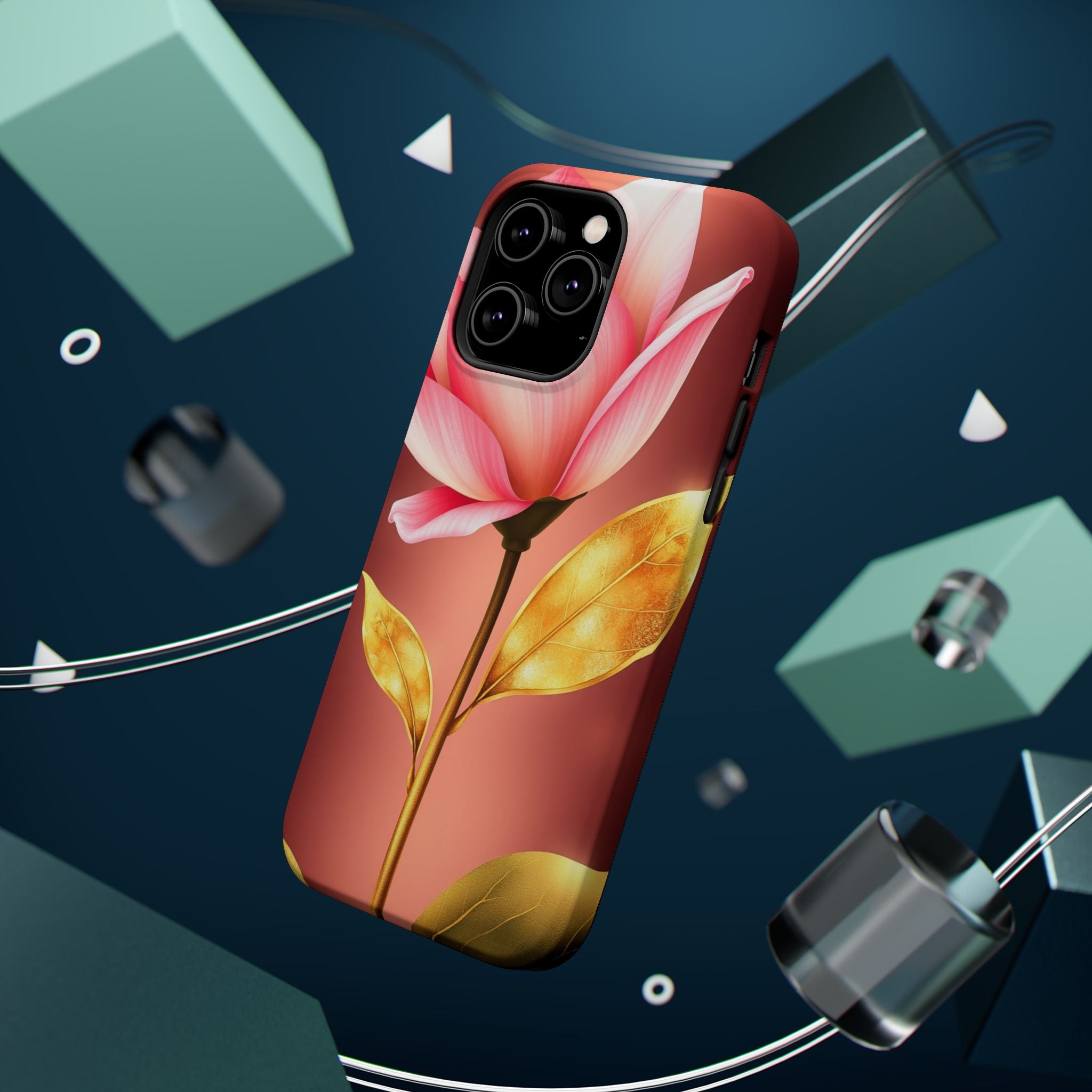 iPhone Dreamy Bloom and Leaf Design 14 Slim Everyday Designer Case · iPhone Case