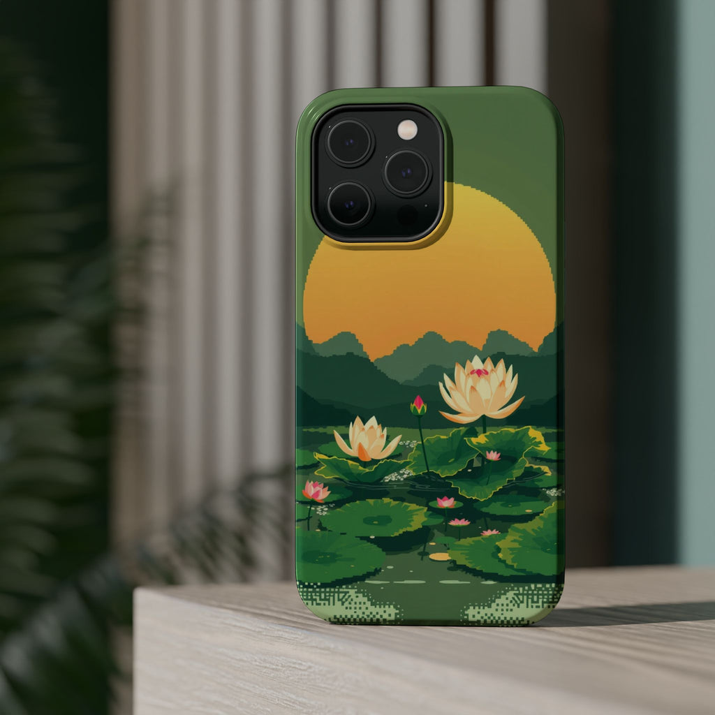 iPhone Lotus Pond Enchanted Art Slim Everyday Designer Case · iPhone Case