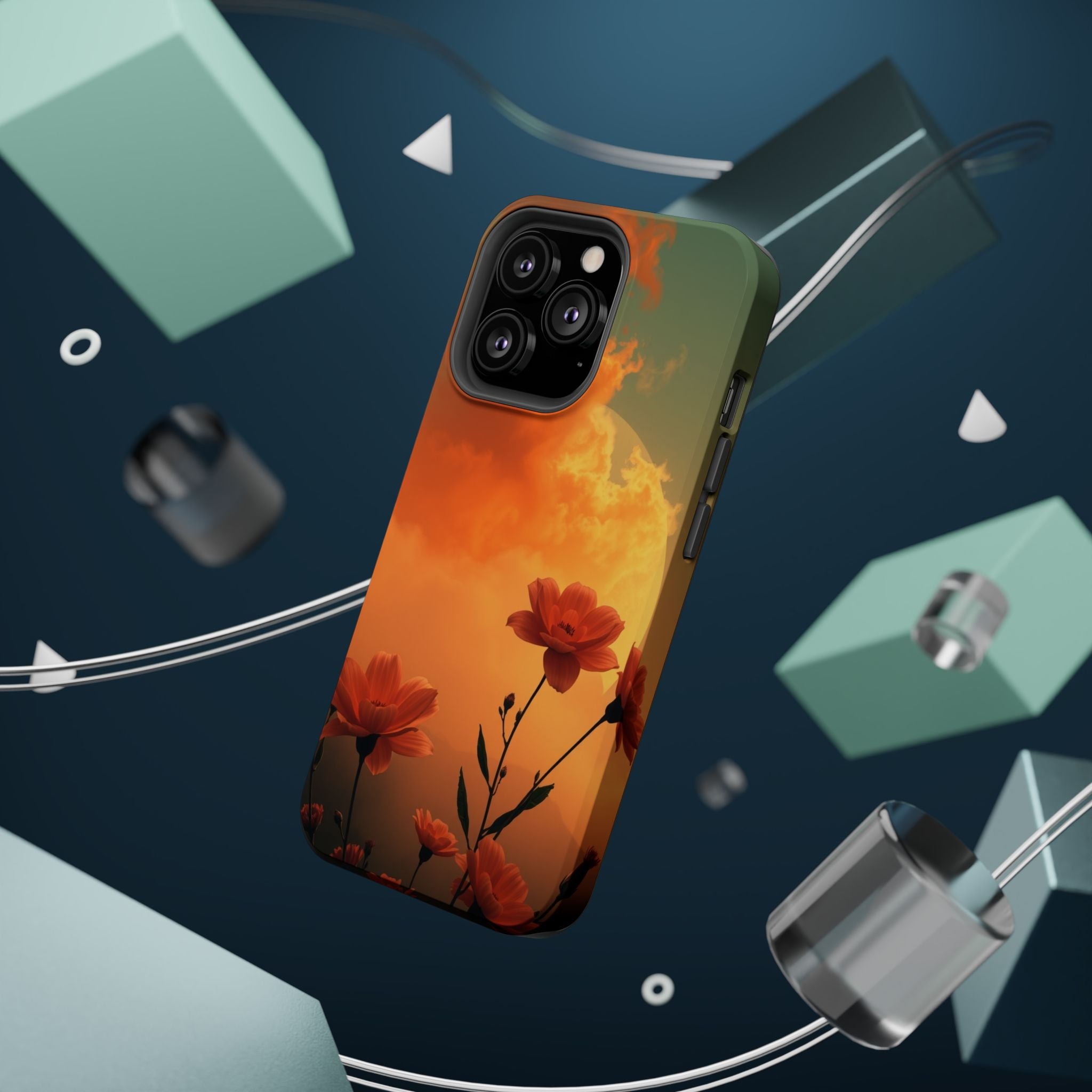 iPhone Floral Ombre Enchanted Art Bold Modern Everyday Snap Case · iPhone Case