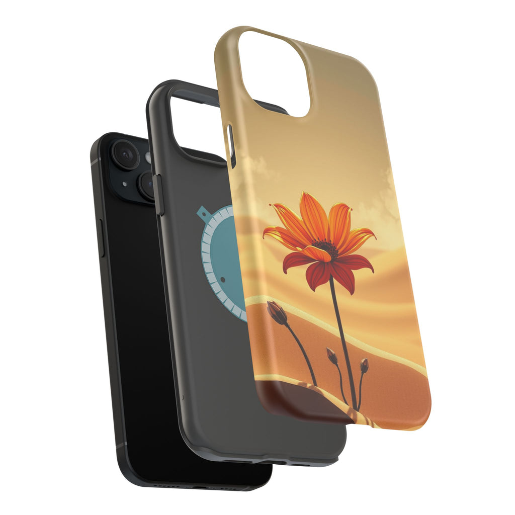 iPhone Neon Floral Dark Gothic Ink Bold Modern Everyday Snap Case · iPhone Case