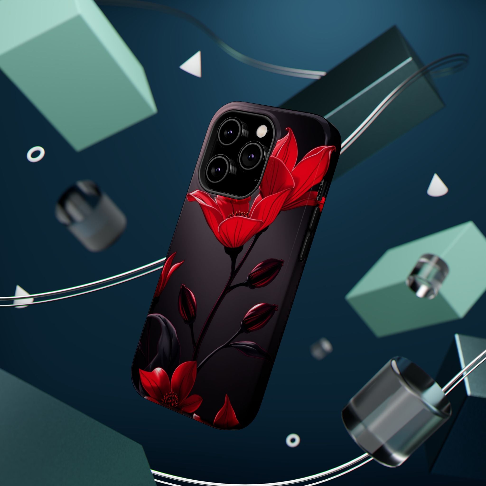 iPhone Dreamy Neon Floral Design Bold Modern Everyday Snap Case · iPhone Case