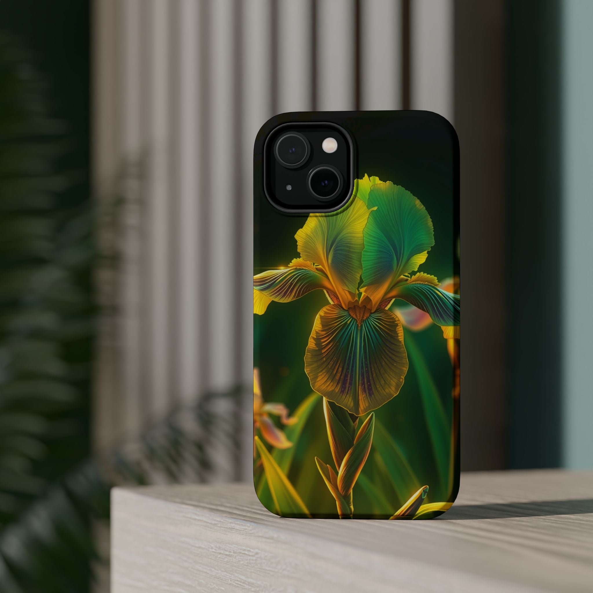 iPhone Iris Garden Bold Art Slim Everyday Designer Case · iPhone Case Quiet Mood