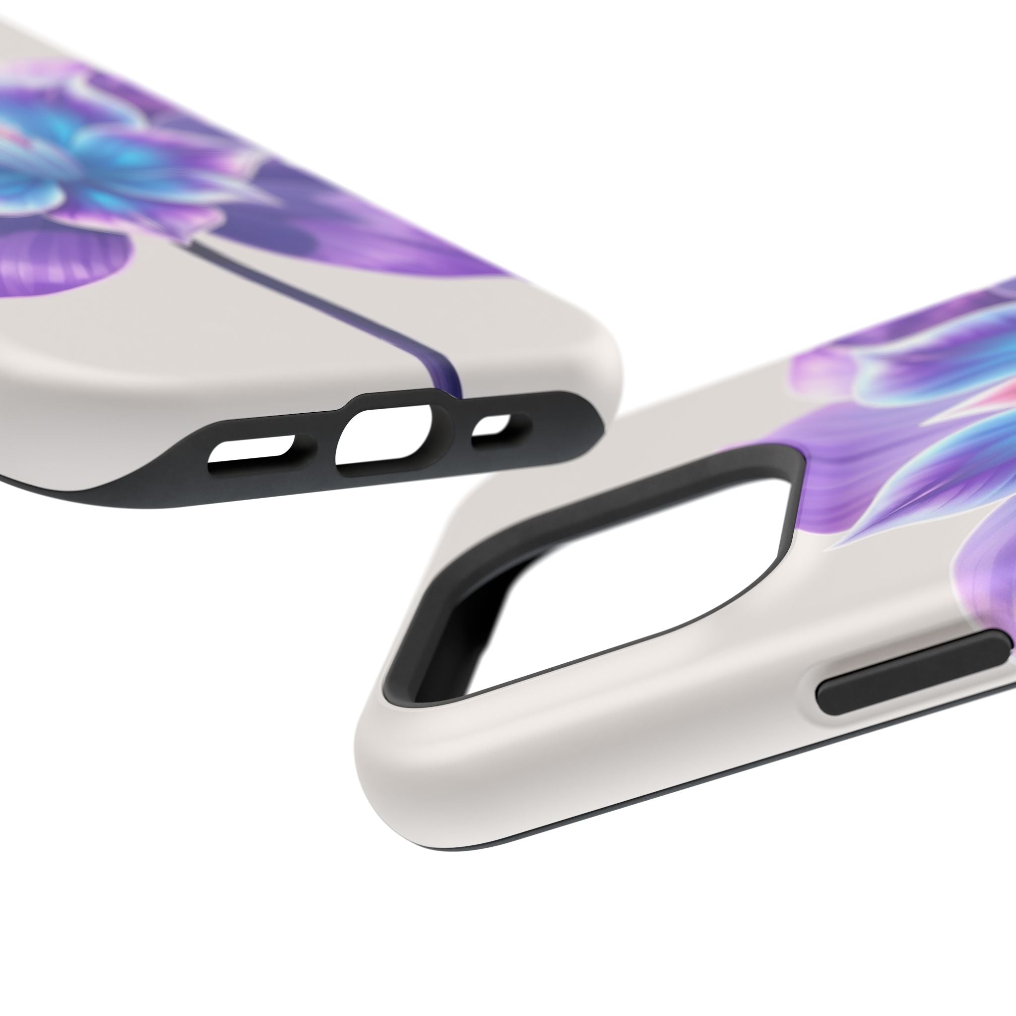iPhone Dreamy Neon Floral Design 10 Slim Everyday Designer Case · iPhone Case
