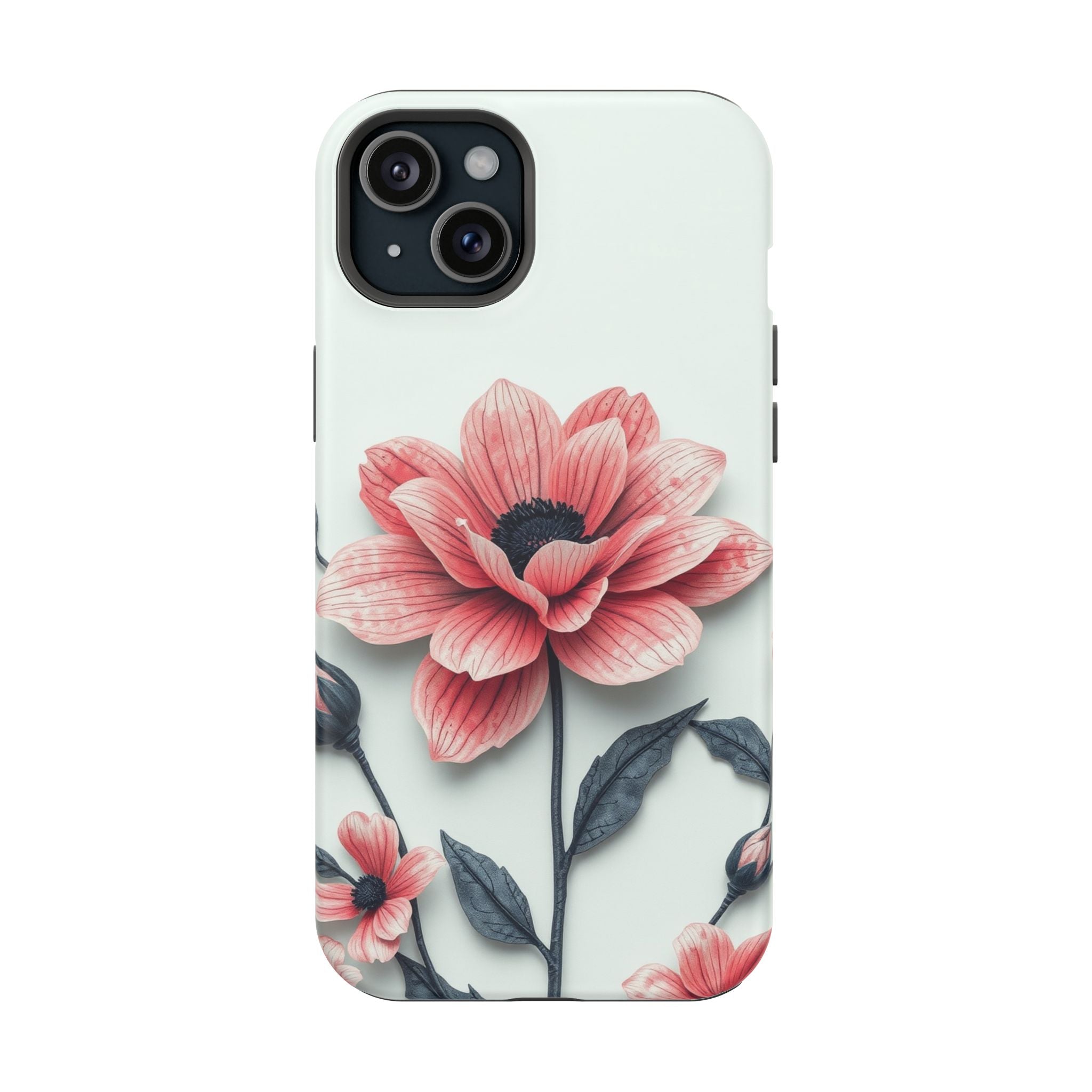 iPhone Dreamy Floral Ink Wash Design Slim Everyday iPhone 12 Designer · iPhone C