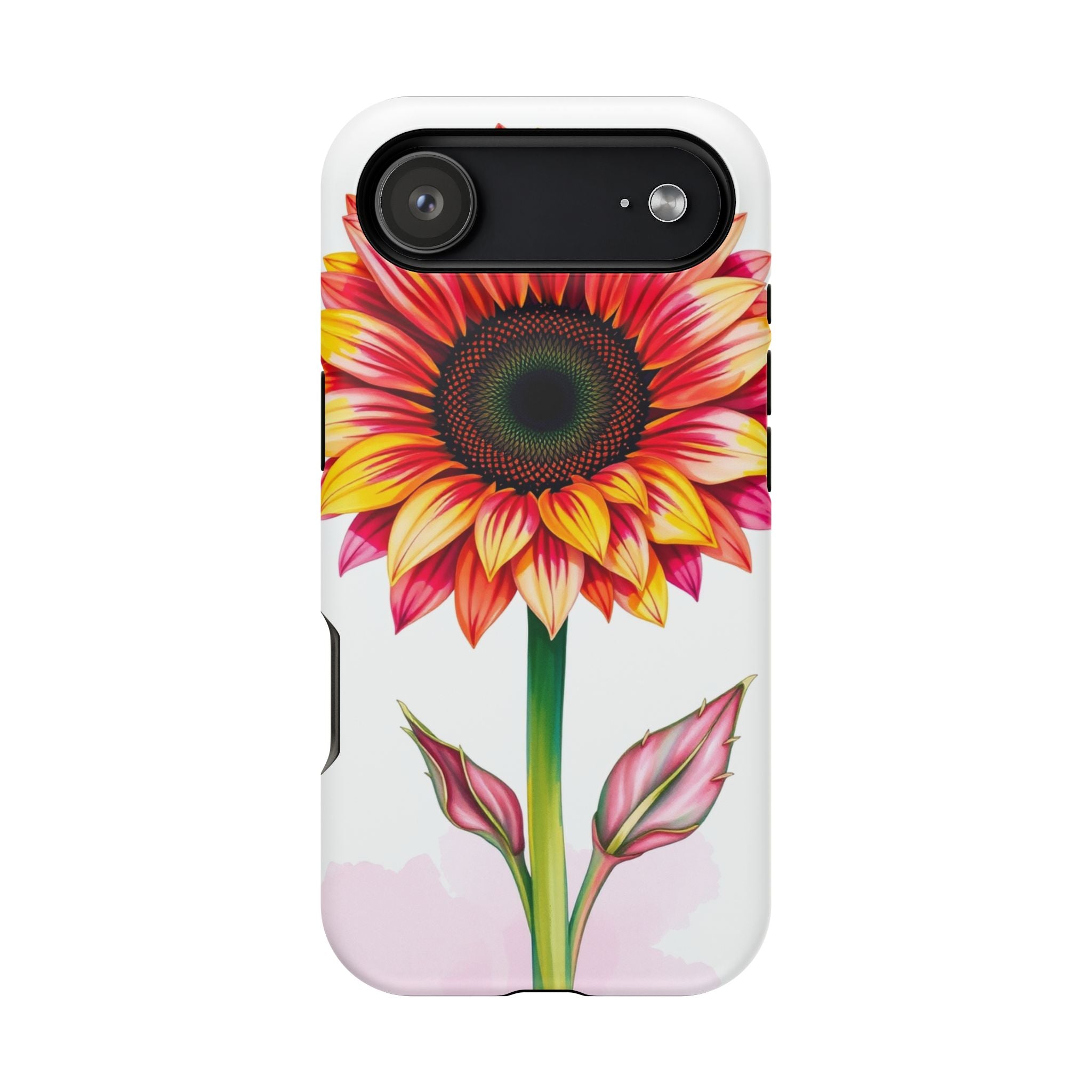 iPhone Sunflower Pop Vibrant Watercolor Slim Snap Case · iPhone Case