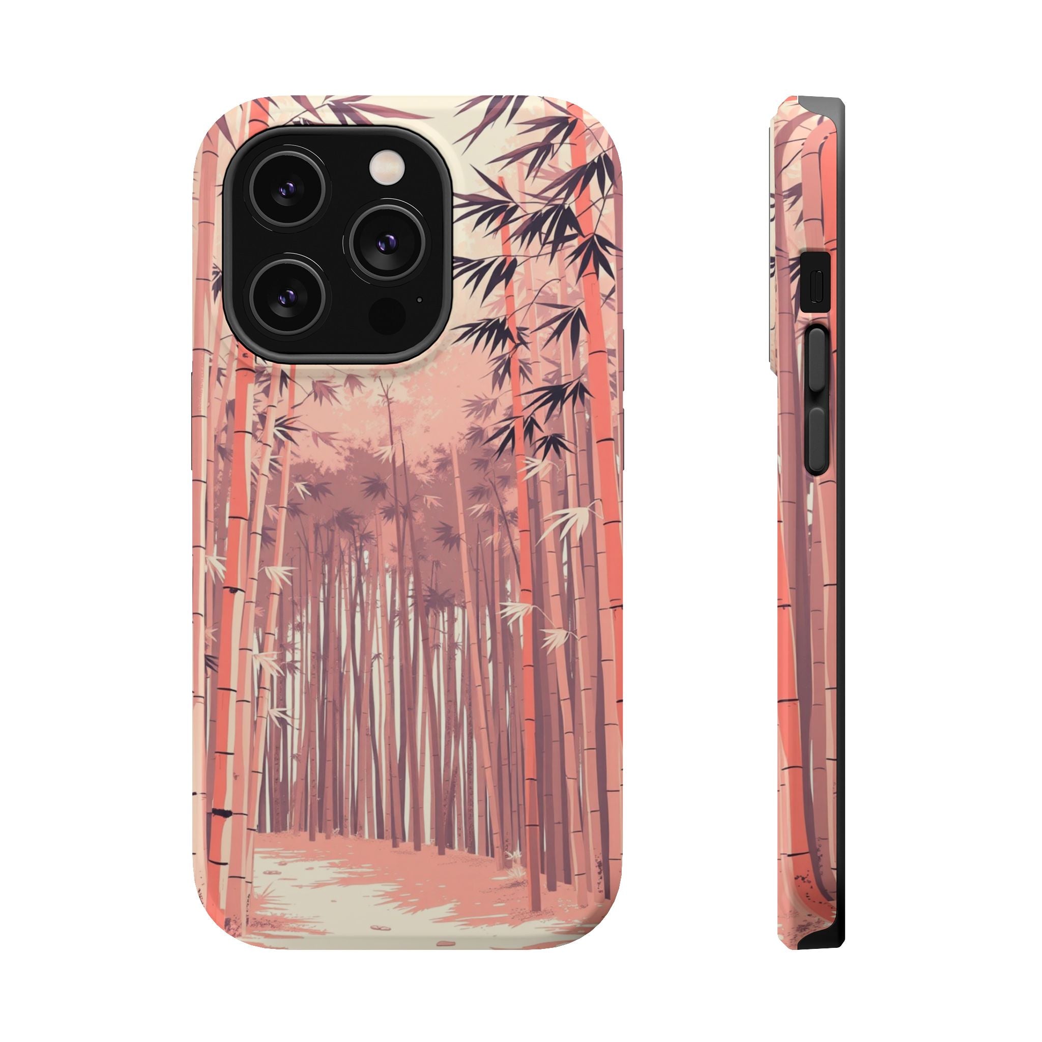 iPhone Rose Pink And Cream Bamboo Grove Slim Everyday iPhone 19 · iPhone Case