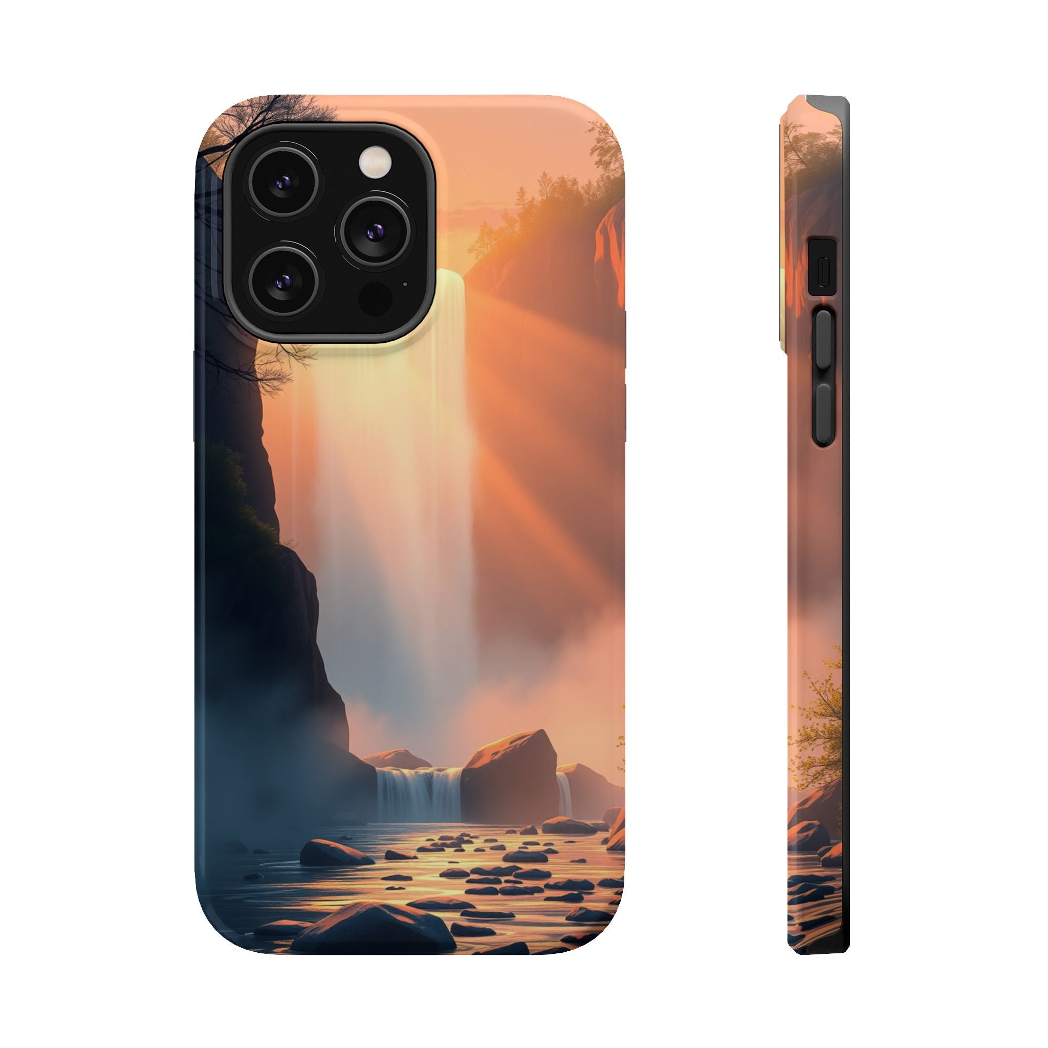 iPhone Waterfall Mist Bold Art 17 Bold Modern Everyday Snap Case · iPhone Case
