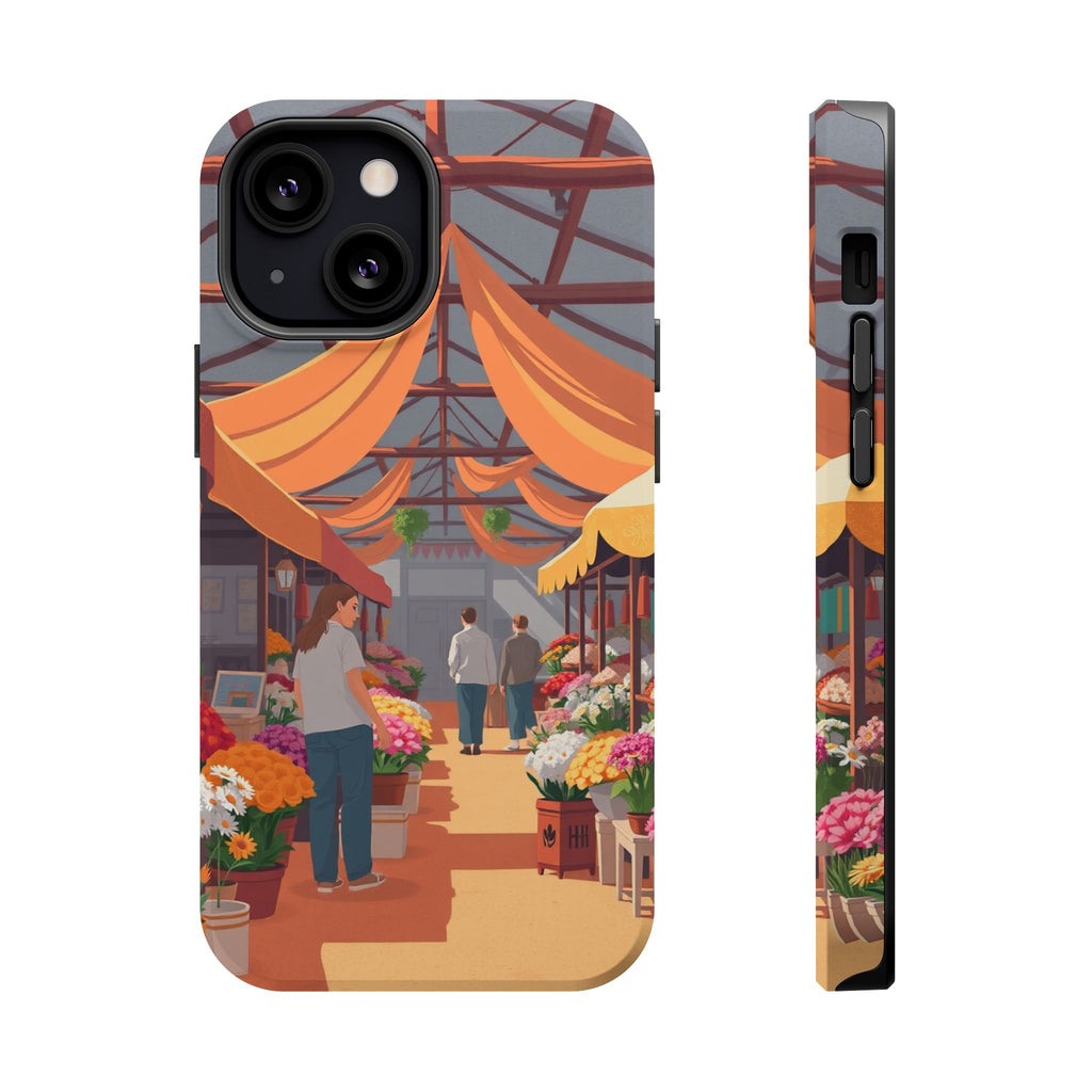 iPhone Vibrant Flower Market Design Slim Everyday Designer Case · iPhone Case