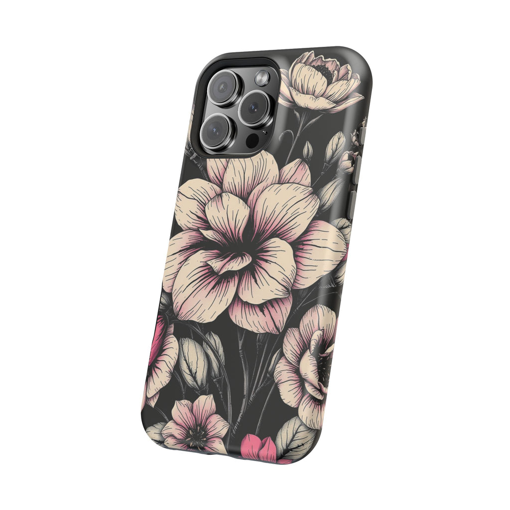 iPhone Floral Dark Academia Gothic Ink Slim Everyday Designer Case · iPhone Case