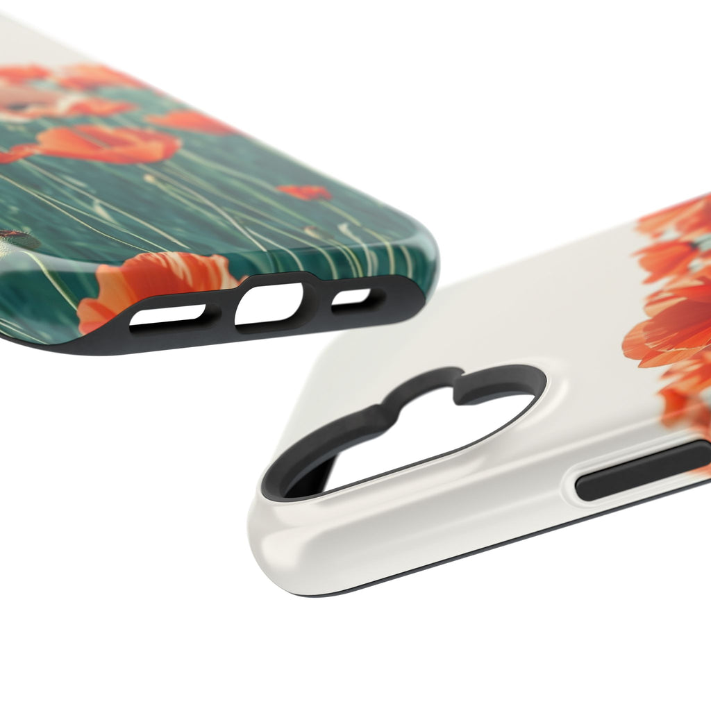 iPhone Mint And Blush Poppy Field 10 Slim Everyday Designer Case · iPhone Case