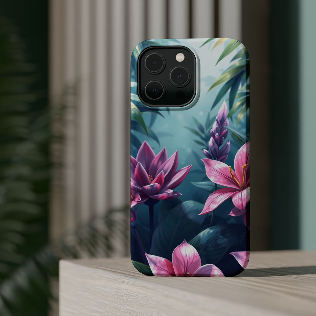 iPhone Indigo And Violet Jungle Floral Slim Everyday Designer Case · iPhone Case