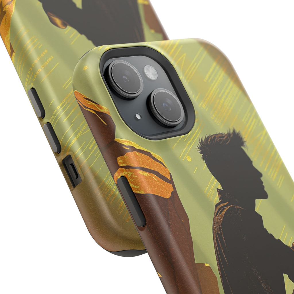 iPhone Mustard And Rust Overthinking Again Slim Everyday Designer Case · iPhone