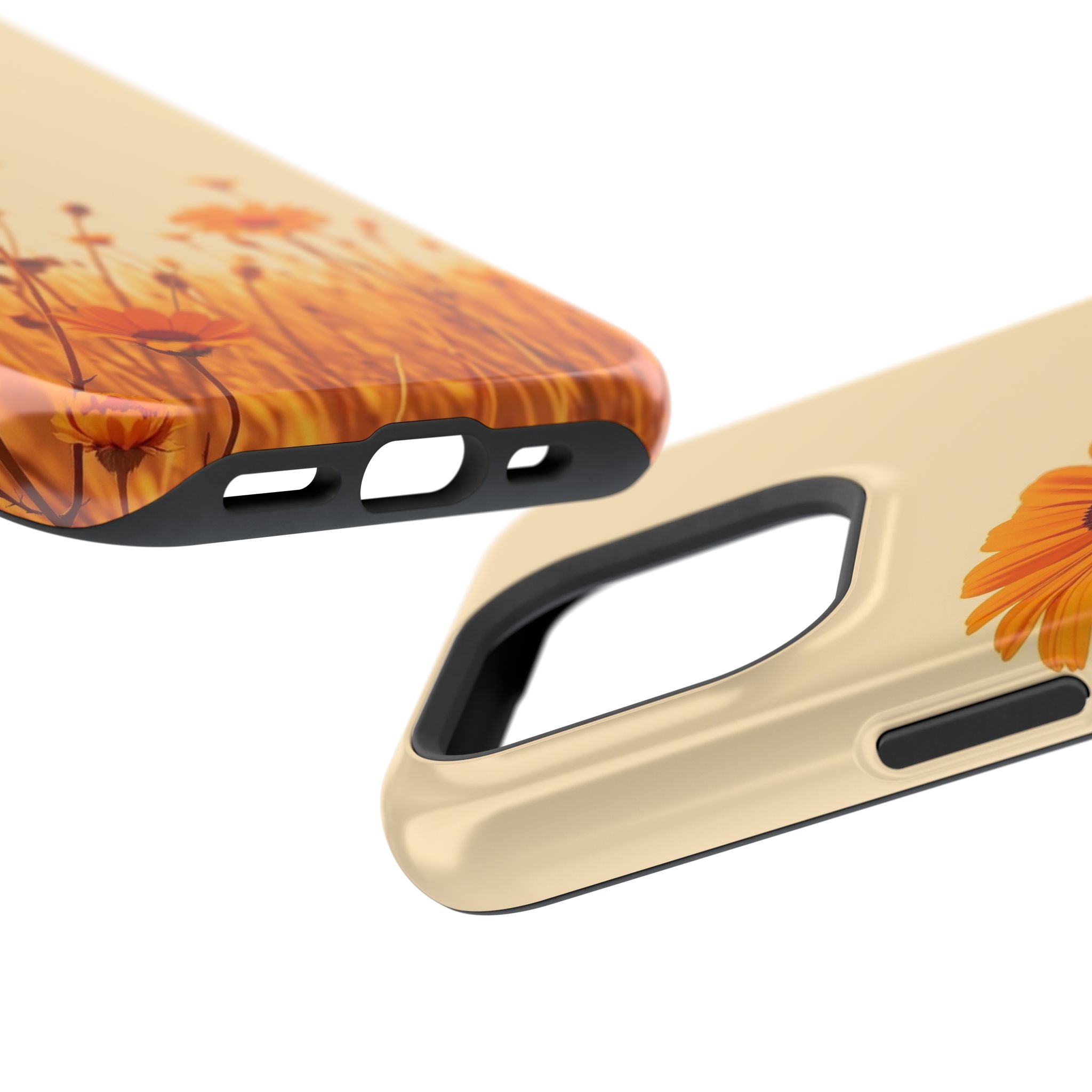 iPhone Wildflower Field Minimalist Line Art Slim Everyday Designer Case · iPhone