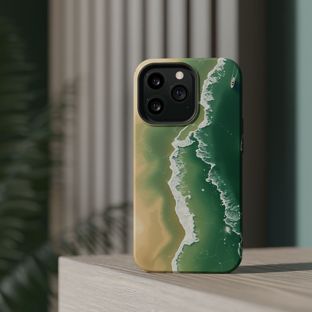 iPhone Shoreline Aerial Bold Art Bold Modern Everyday Snap Case · iPhone Case