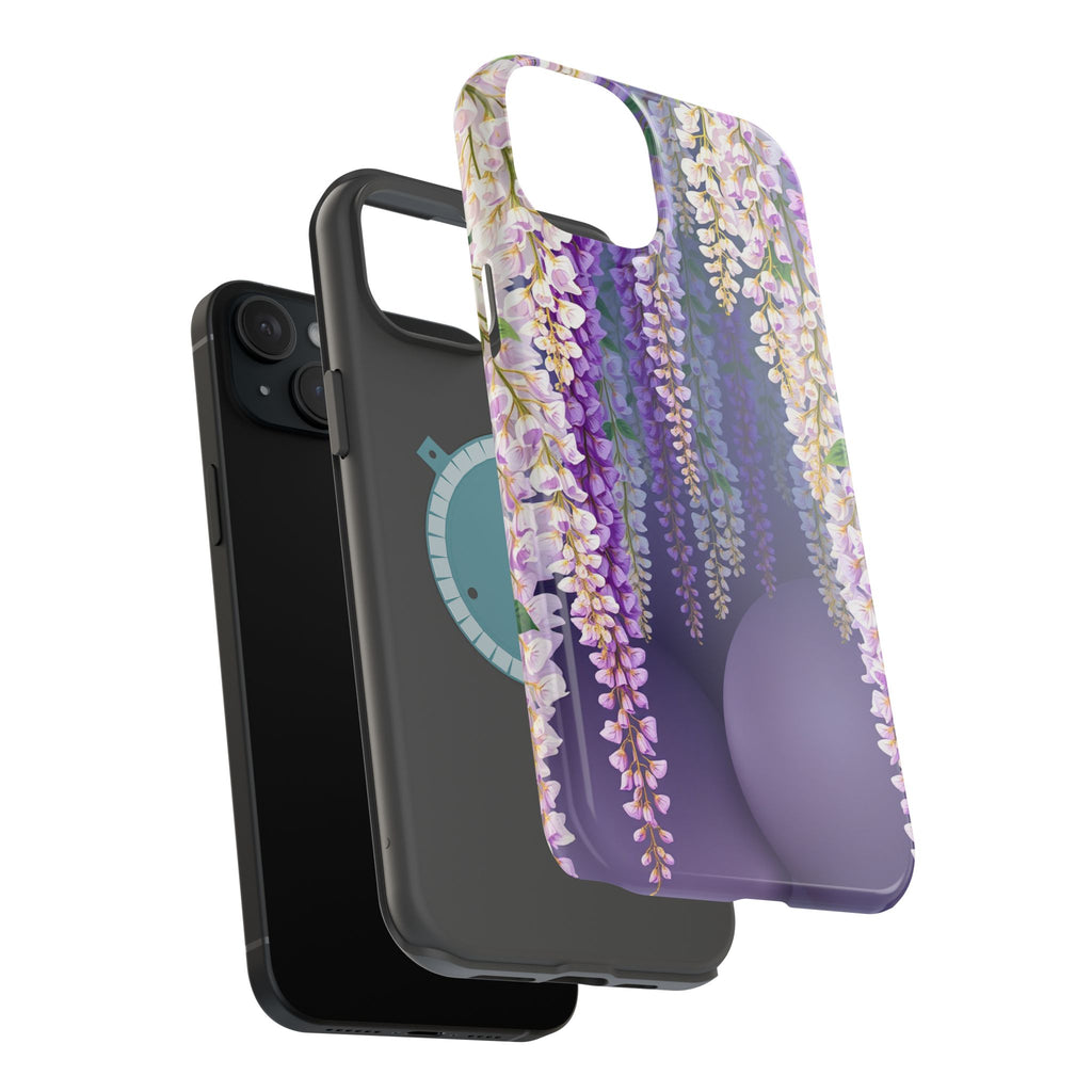 iPhone Mint And Blush Wisteria Cascade Slim Everyday Designer Case · iPhone Case
