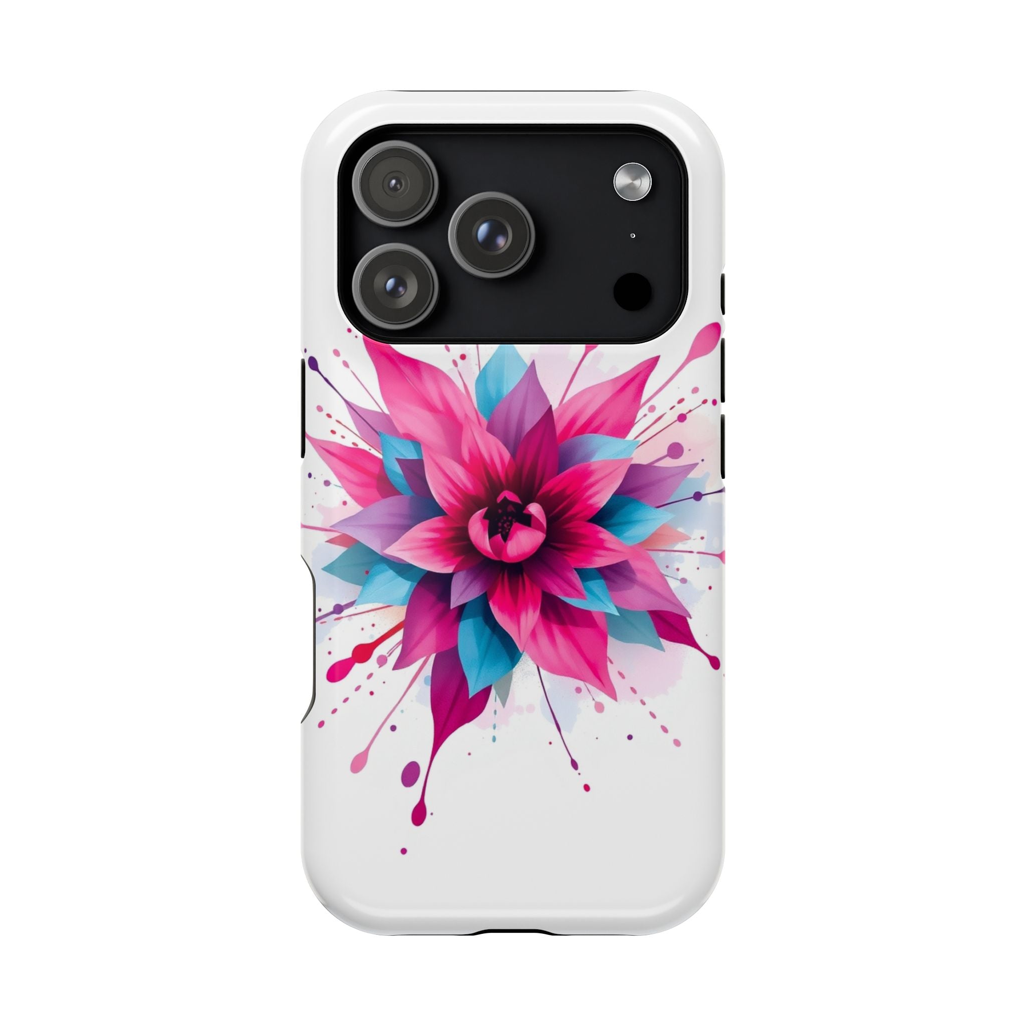 iPhone Floral Watercolor Splash Electric Art Slim iPhone Everyday · iPhone Case