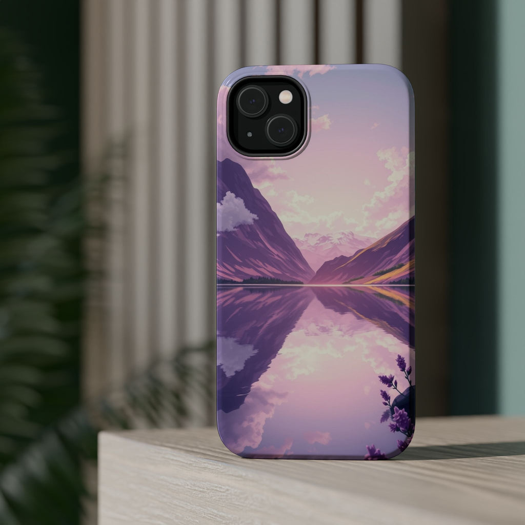 iPhone Lavender And Pearl Fjord Reflection Slim iPhone Everyday · iPhone Case