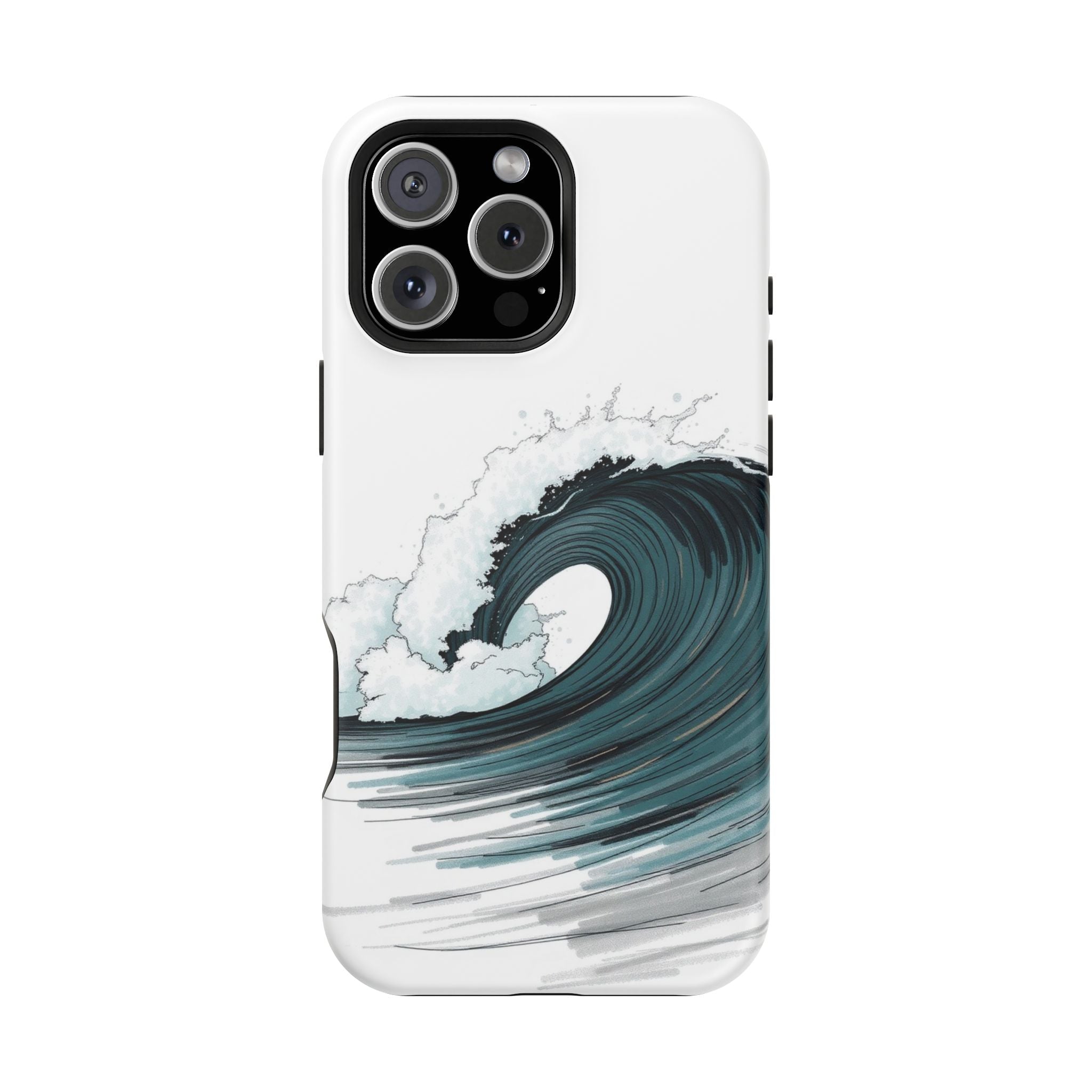 iPhone Ocean Wave Crash Hand-Drawn Sketch Slim iPhone Everyday Designer · iPhone