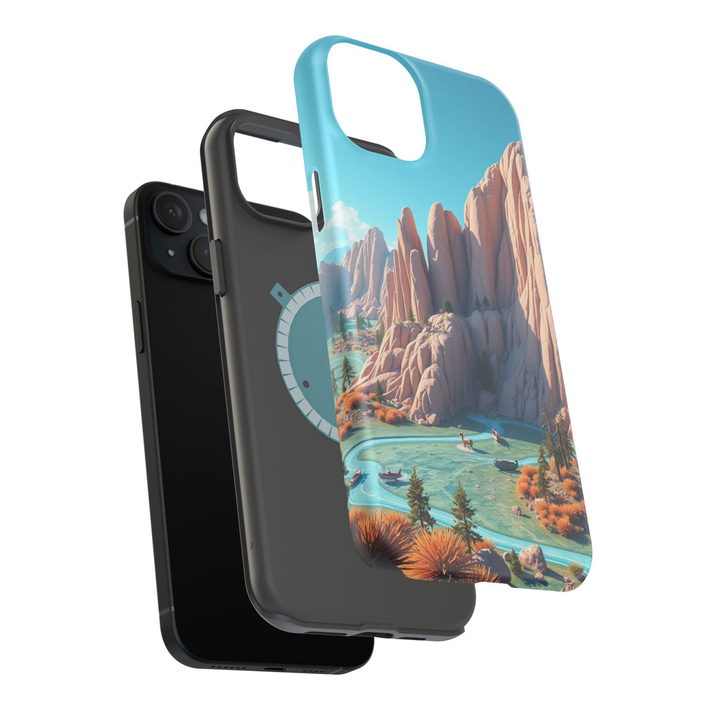 iPhone Pine Ridge Electric Art Slim Everyday Designer Case · iPhone Case