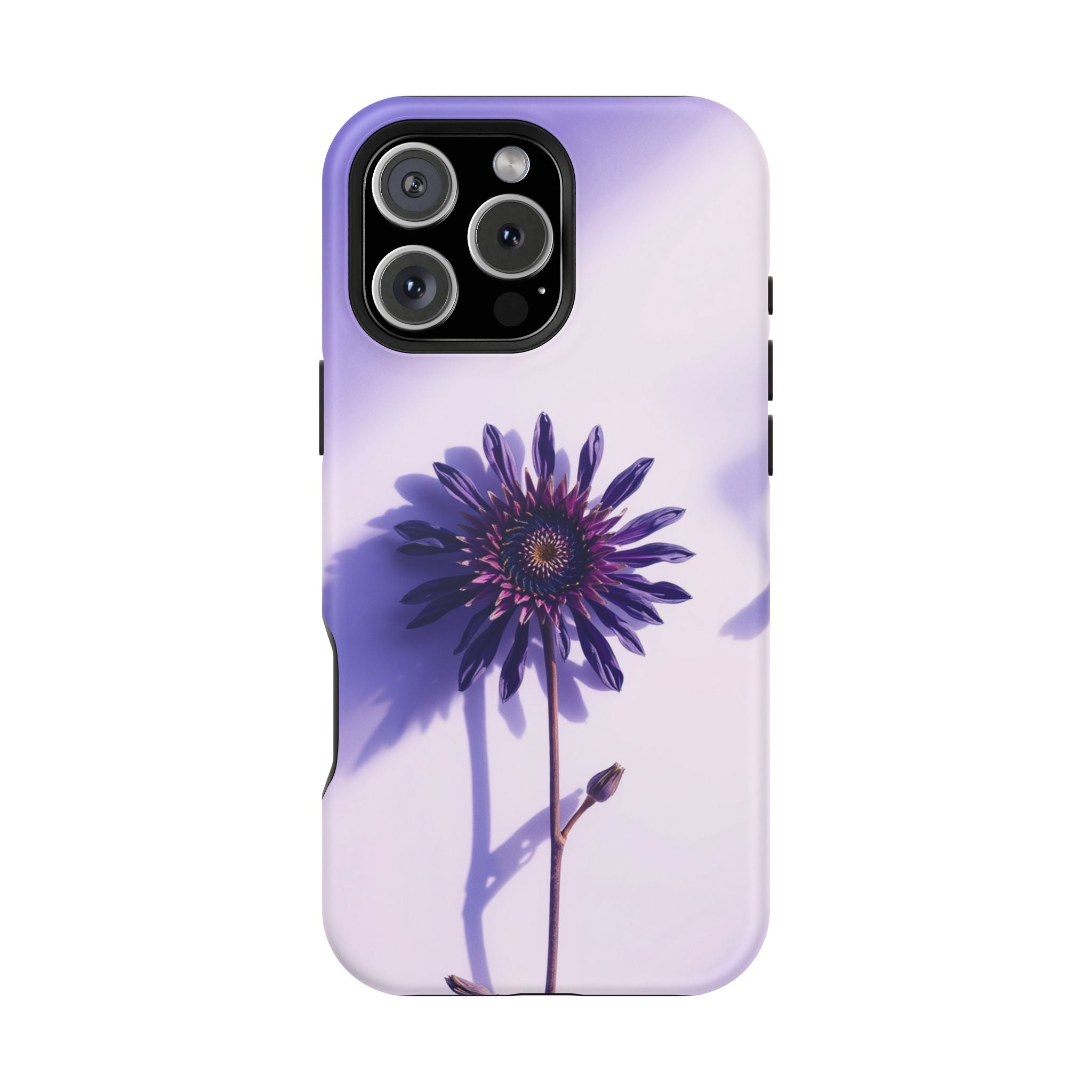 iPhone Indigo And Violet Dried Flower Flat Lay Soft iPhone Finish · iPhone Case