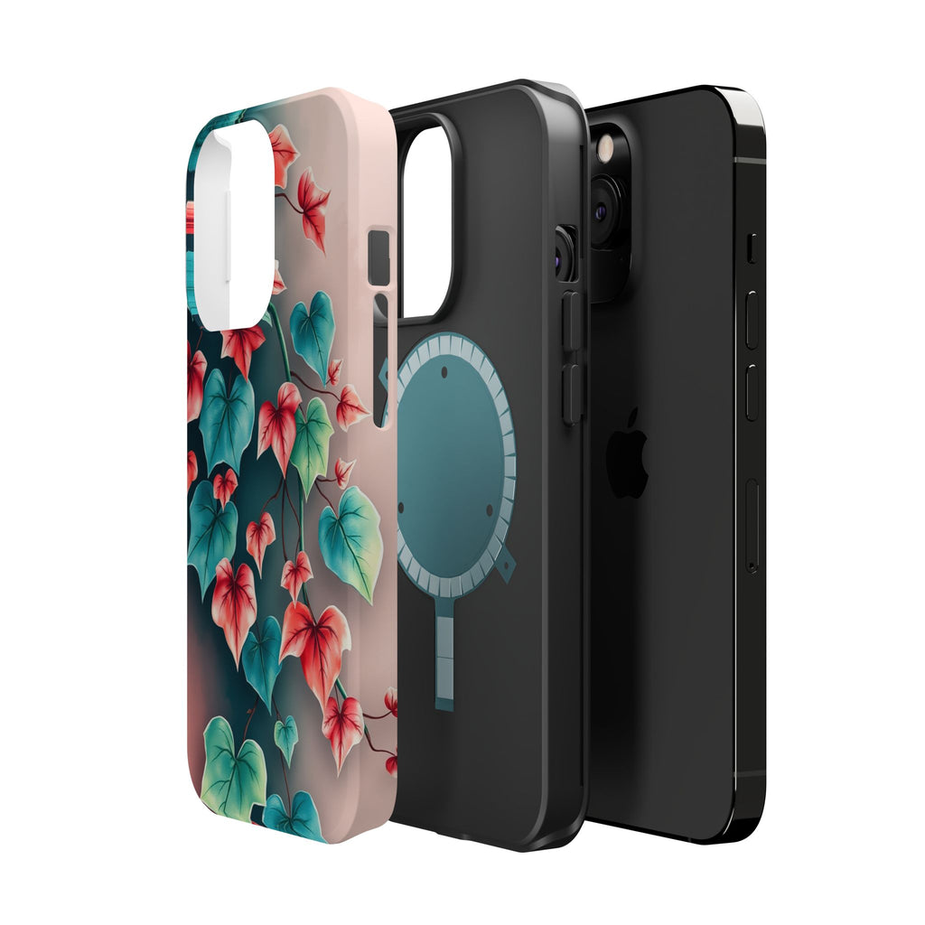iPhone Art Nouveau Vine Teal And Coral Slim Snap Case · iPhone Case