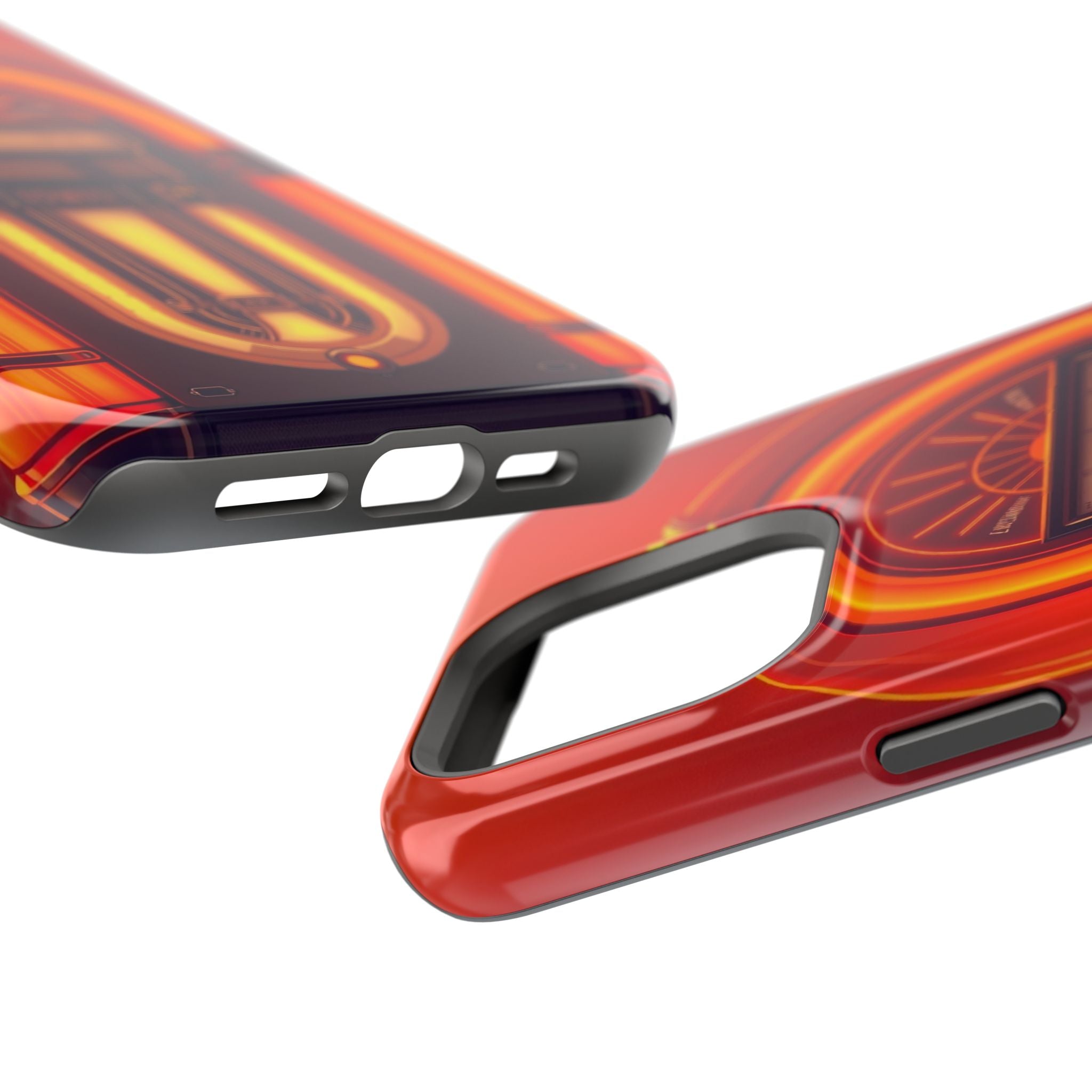 iPhone Jukebox Glow Neon Cyberpunk Bold Modern Everyday Snap Case · iPhone Case